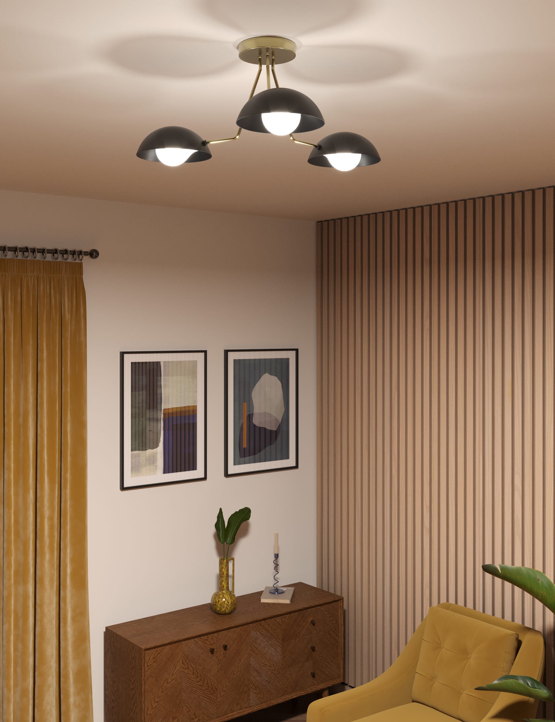 Holden Flush Ceiling Light