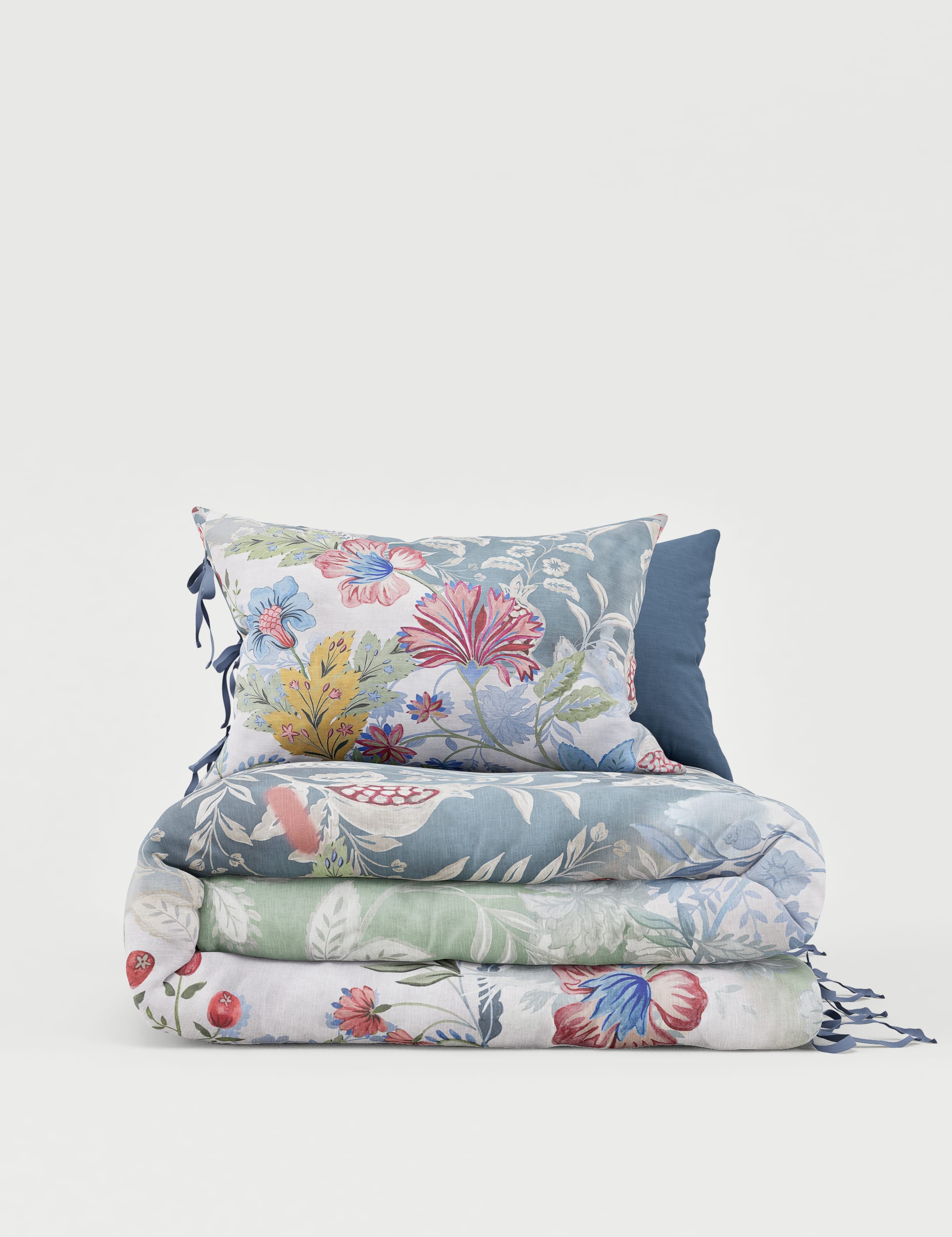 Pure Cotton Spliced Floral Bedding Set