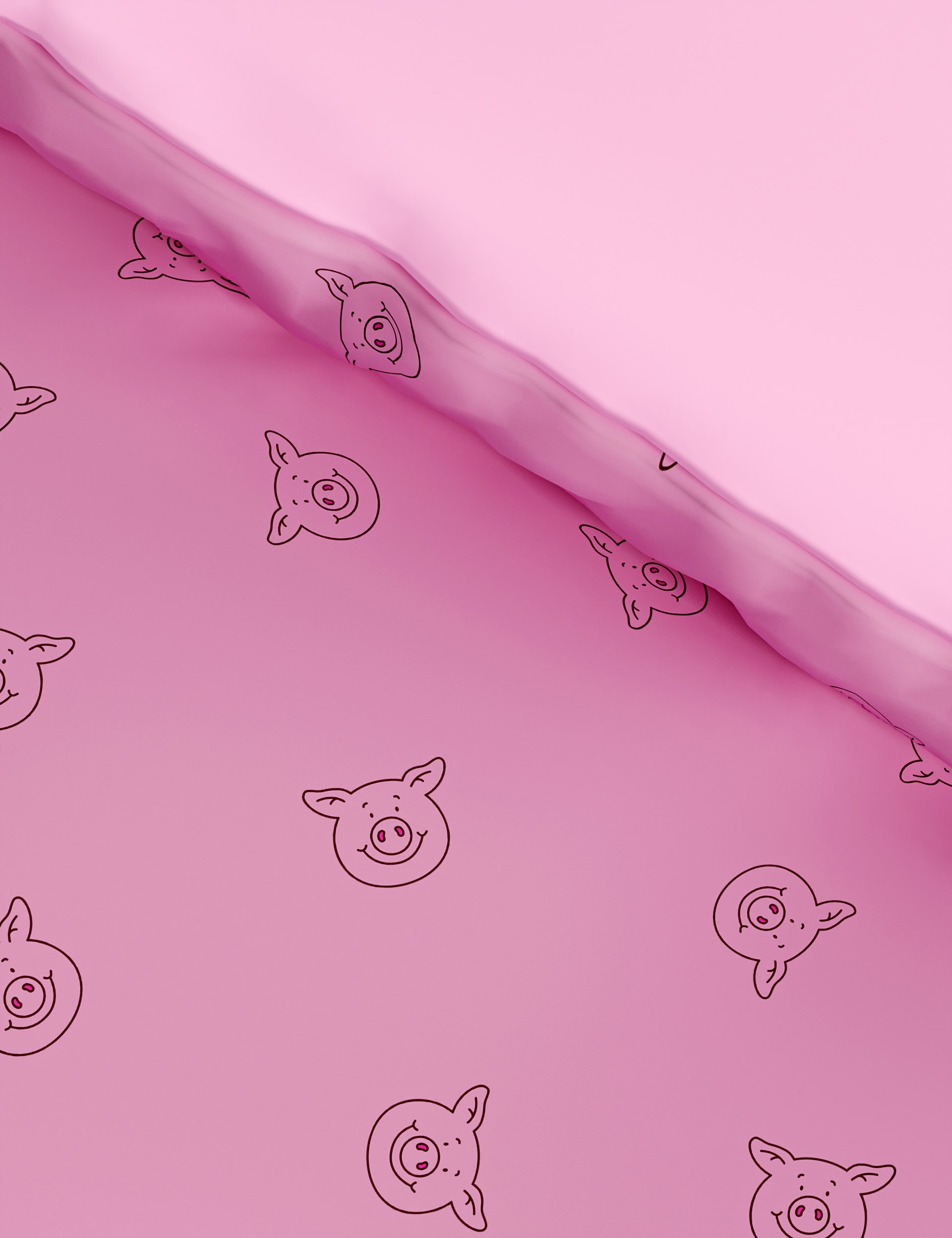 Percy Pig™ Cotton Blend 3D Bedding Set