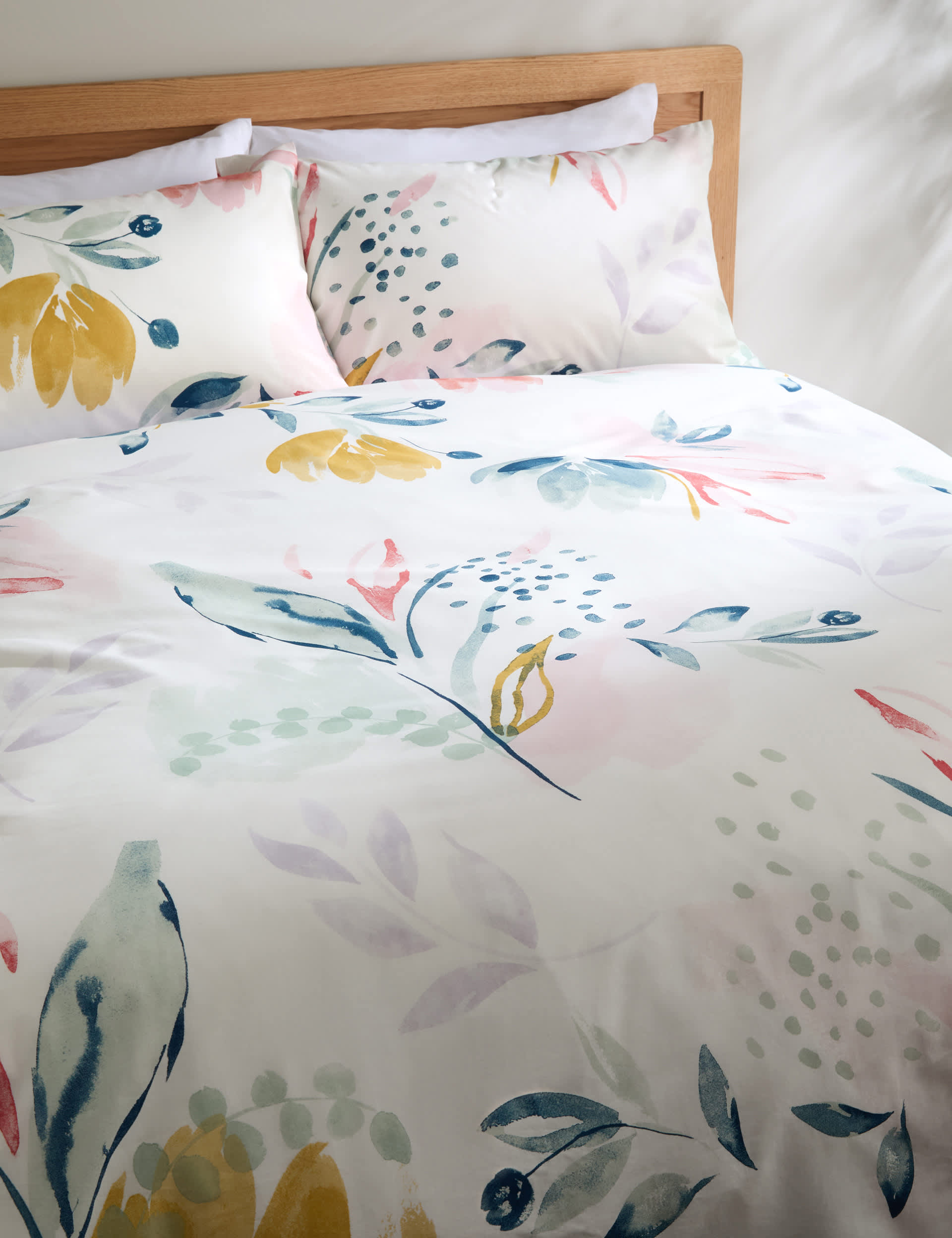 Pure Cotton Abstract Leaf Bedding Set M S Collection M S