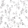 Pure Cotton Sateen Trailing Cherry Blossom Bedding Set - greymix