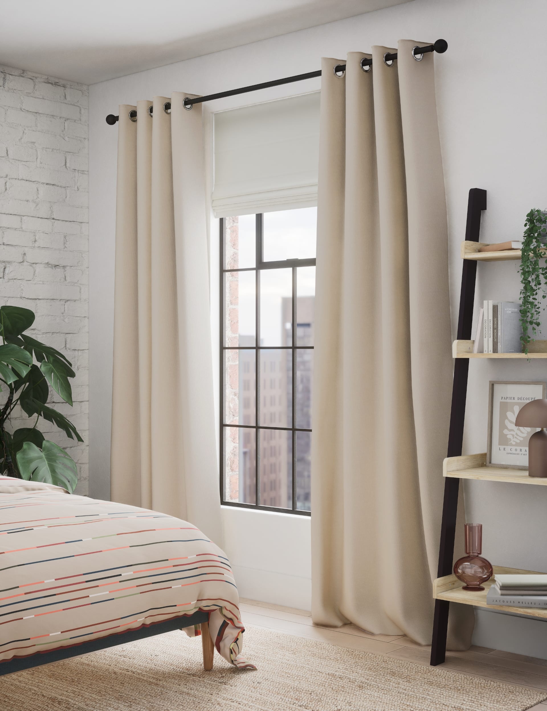 Pure Cotton Eyelet Curtains