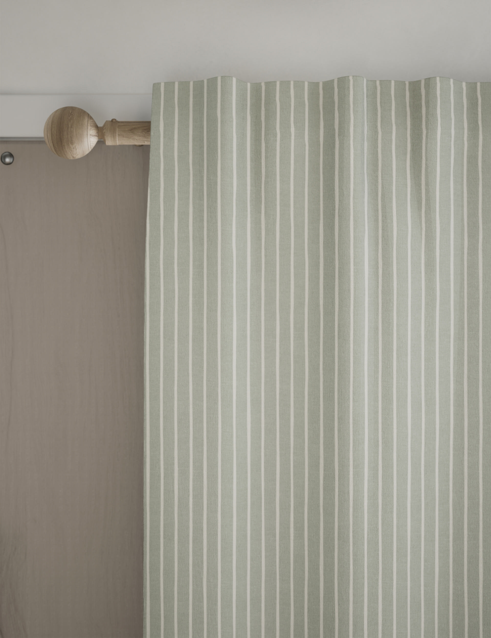 Pure Cotton Striped Multiway Curtains