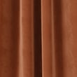 Velvet Pencil Pleat Temperature Smart Curtains - rust