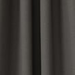 Brushed Pencil Pleat Blackout Temperature Smart Curtains - charcoalmix