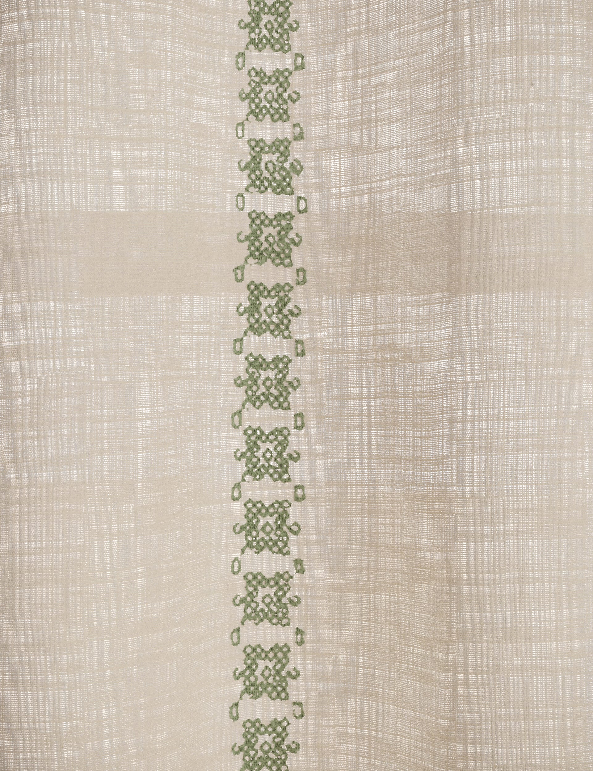 Acapulco Sheer Embroidered Tab Top Curtains