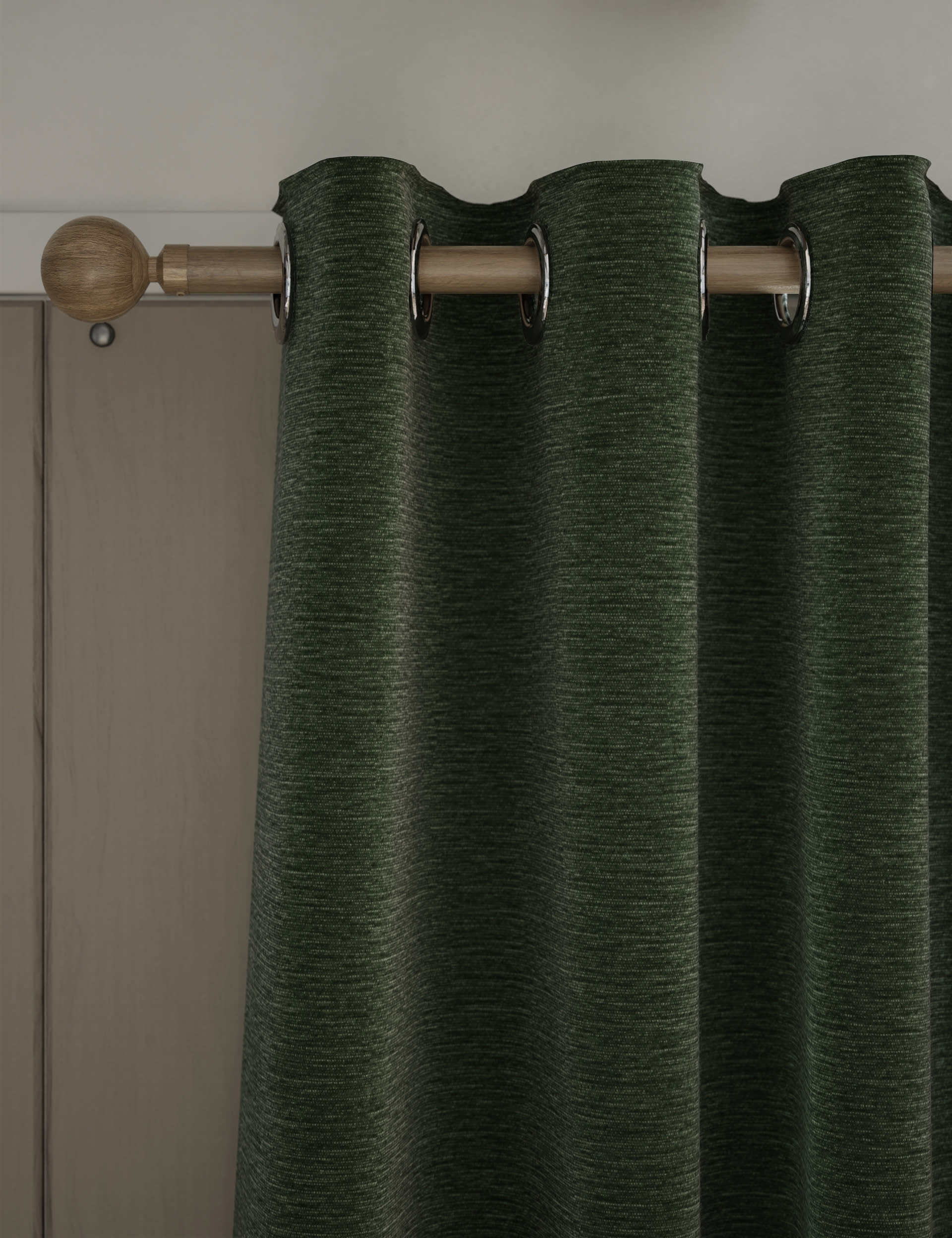 Chenille Eyelet Curtains