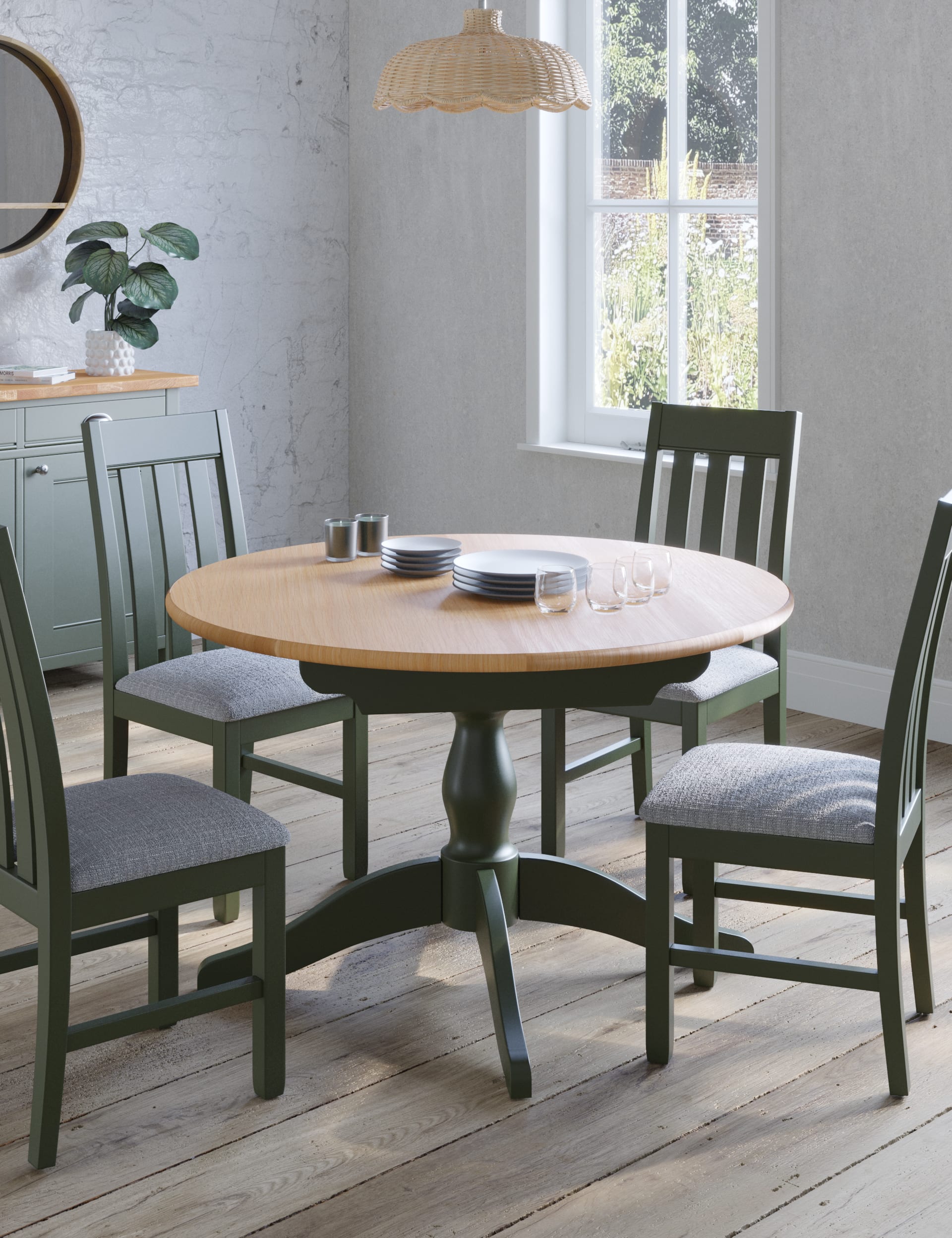 Padstow Round 4 6 Seater Extending Dining Table Mands 2615