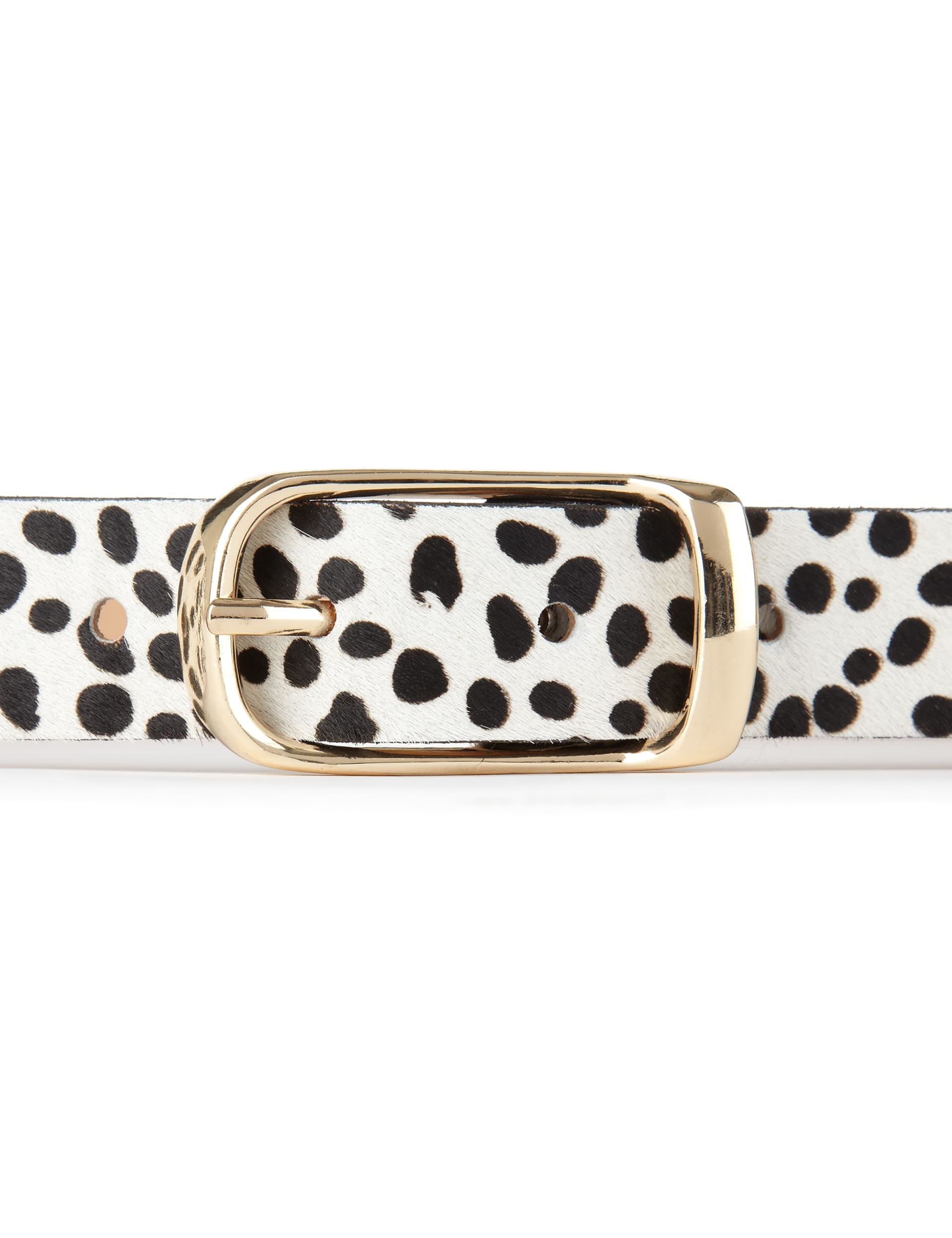 Ponyskin Mono Dalmation Print Belt Image 1 of 2
