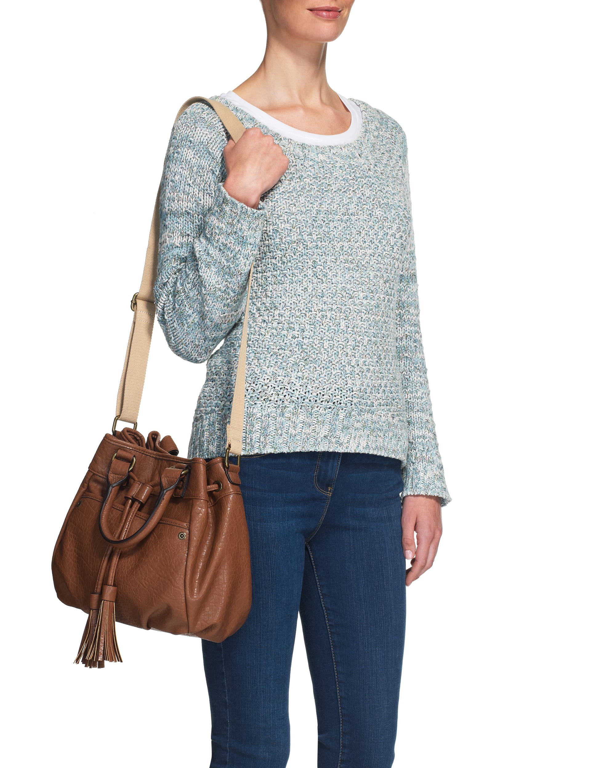 Drawstring Grab Tote Bag Image 2 of 6