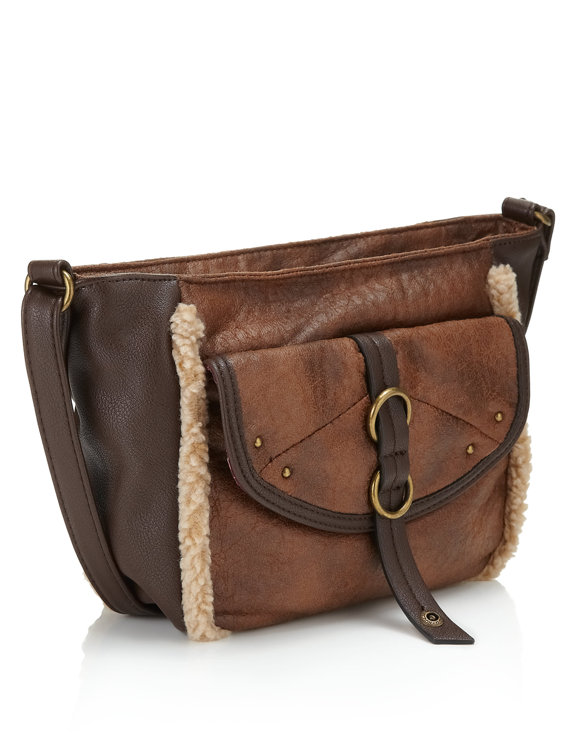 Faux Shearling Across Body Bag Image 2 of 6