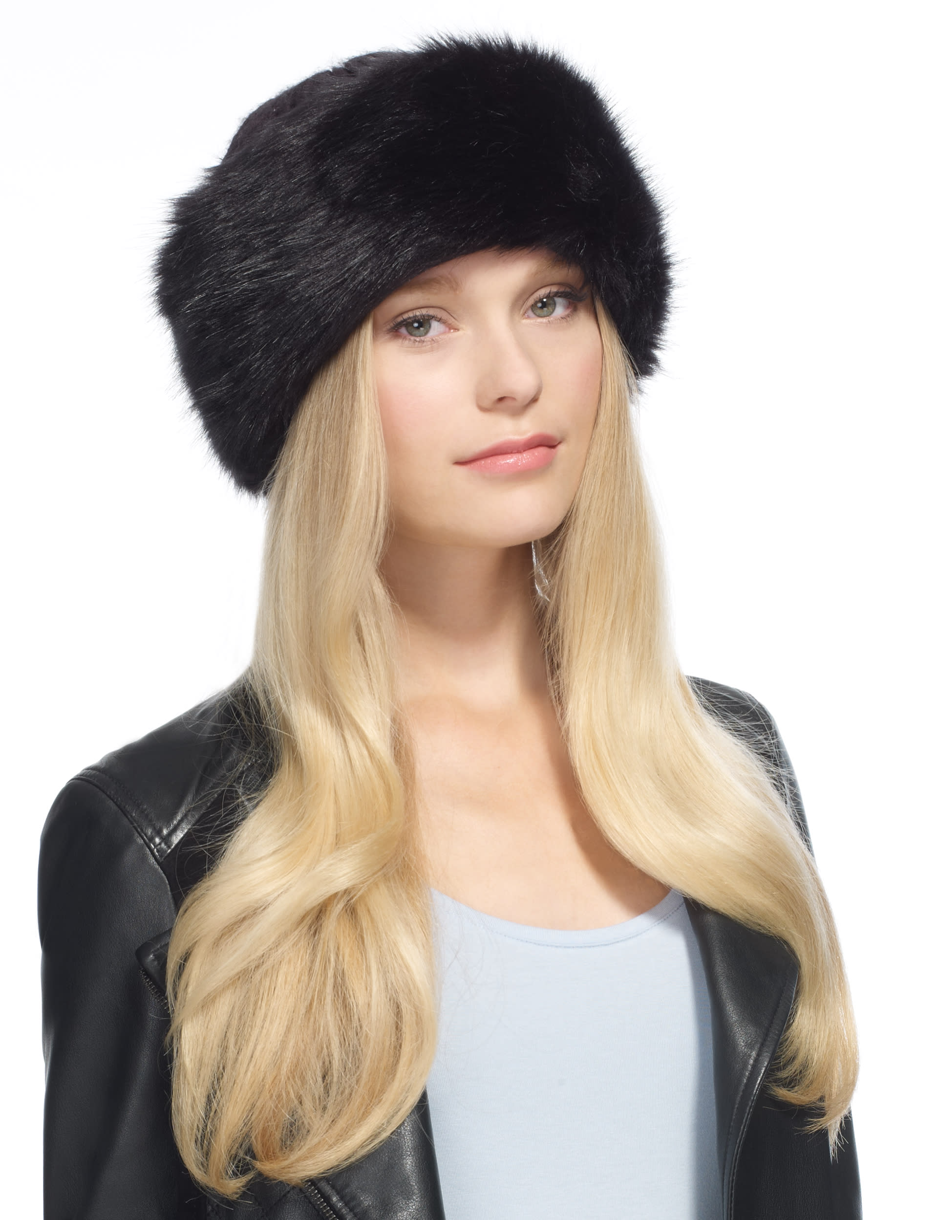 Faux Fur Trim Hat Per Una M S