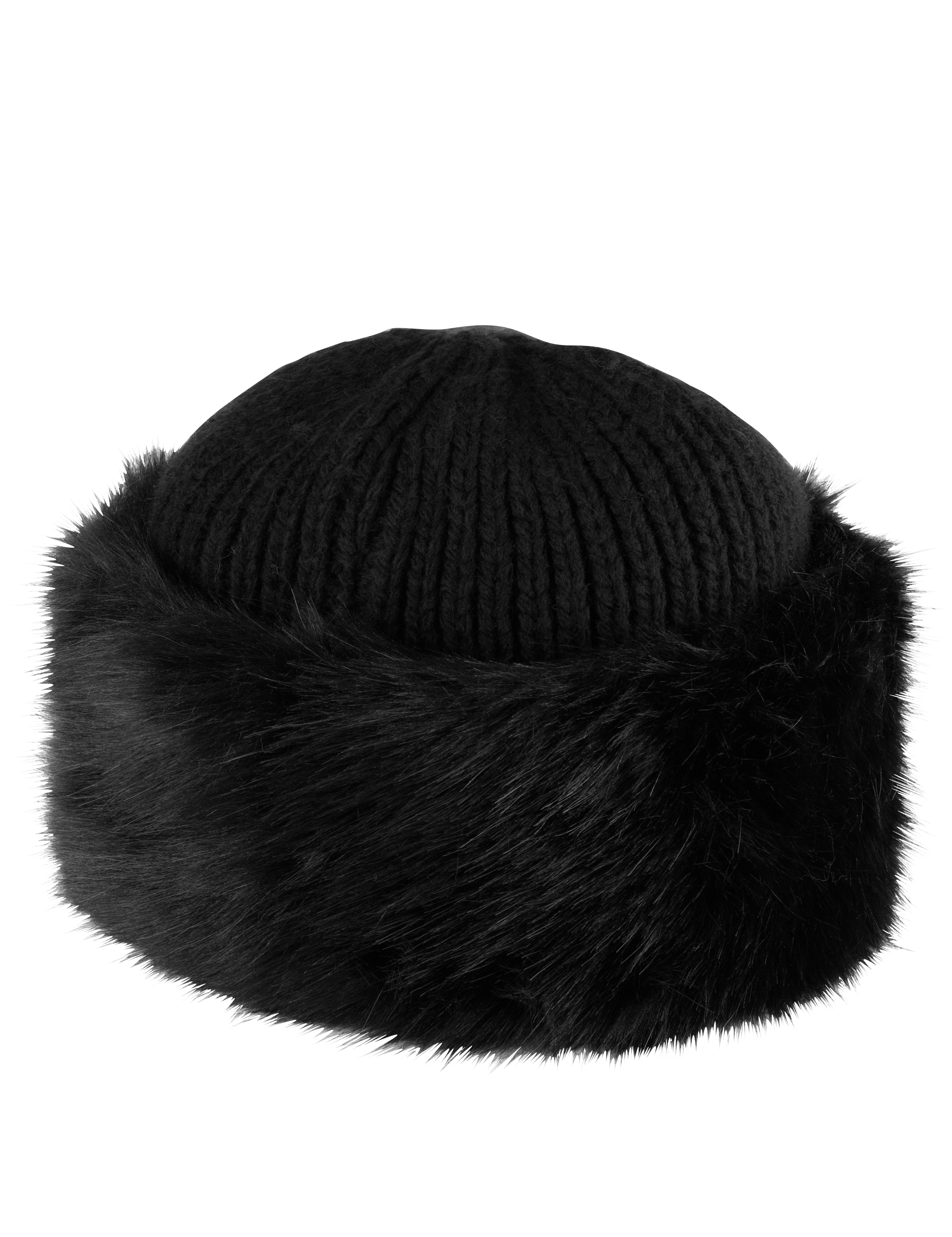 Faux Fur Trim Hat Per Una M S