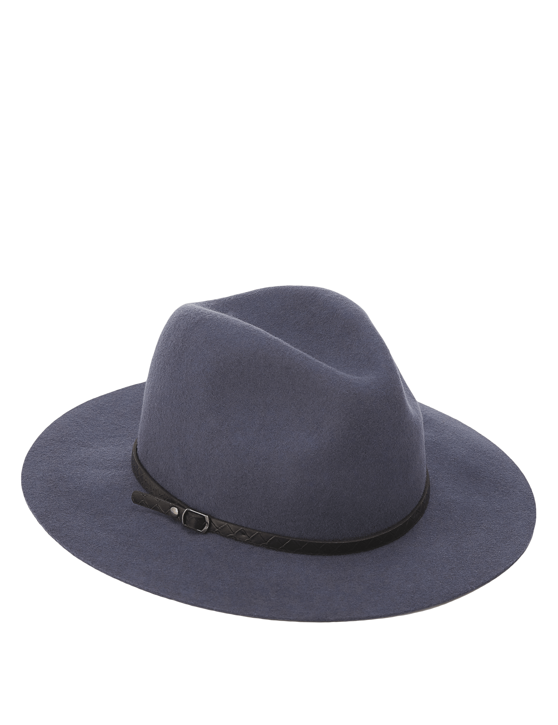 Pure Wool Buckle Fedora Hat Image 2 of 3