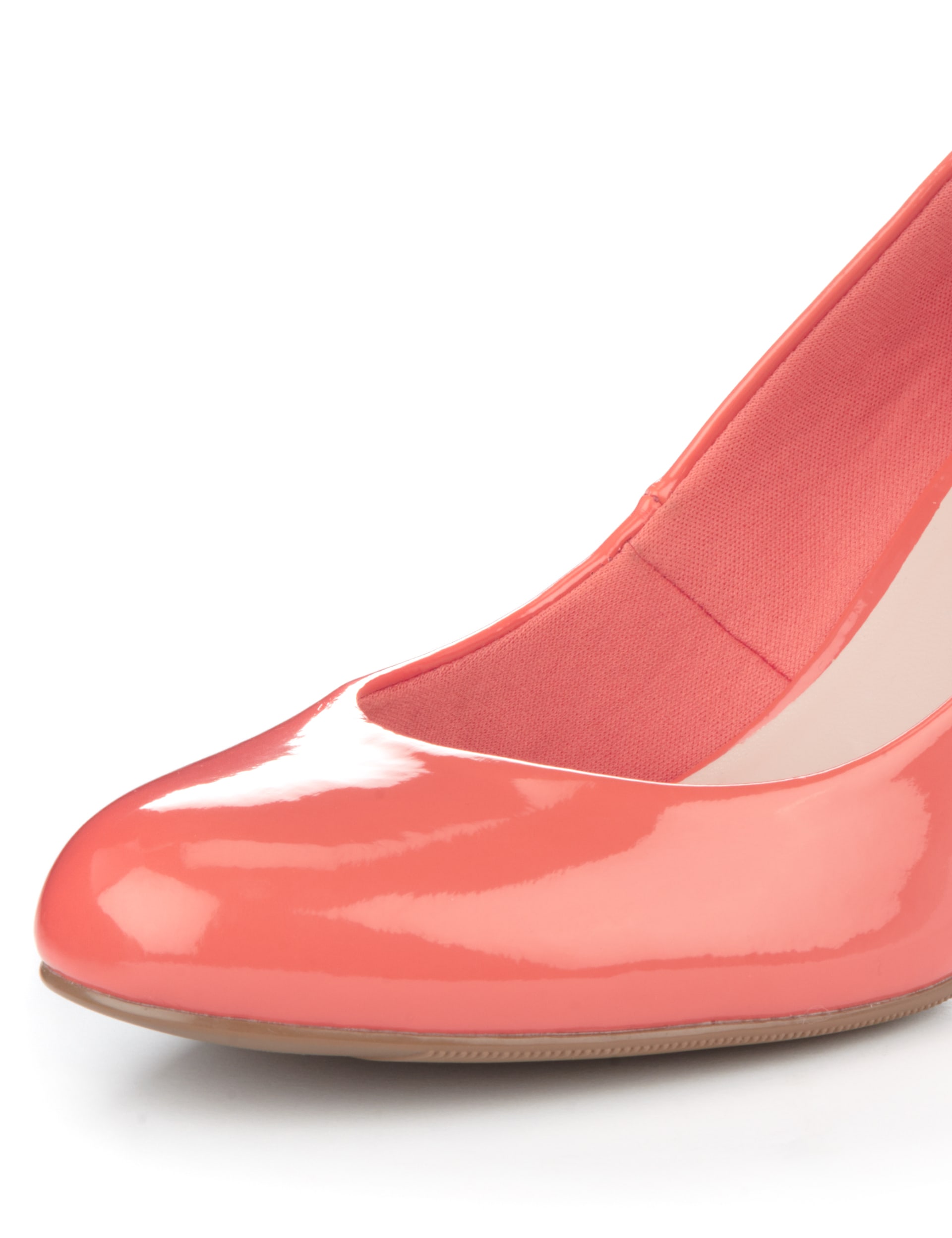 Round Toe Stiletto Mid Heel Court Shoes Image 2 of 3