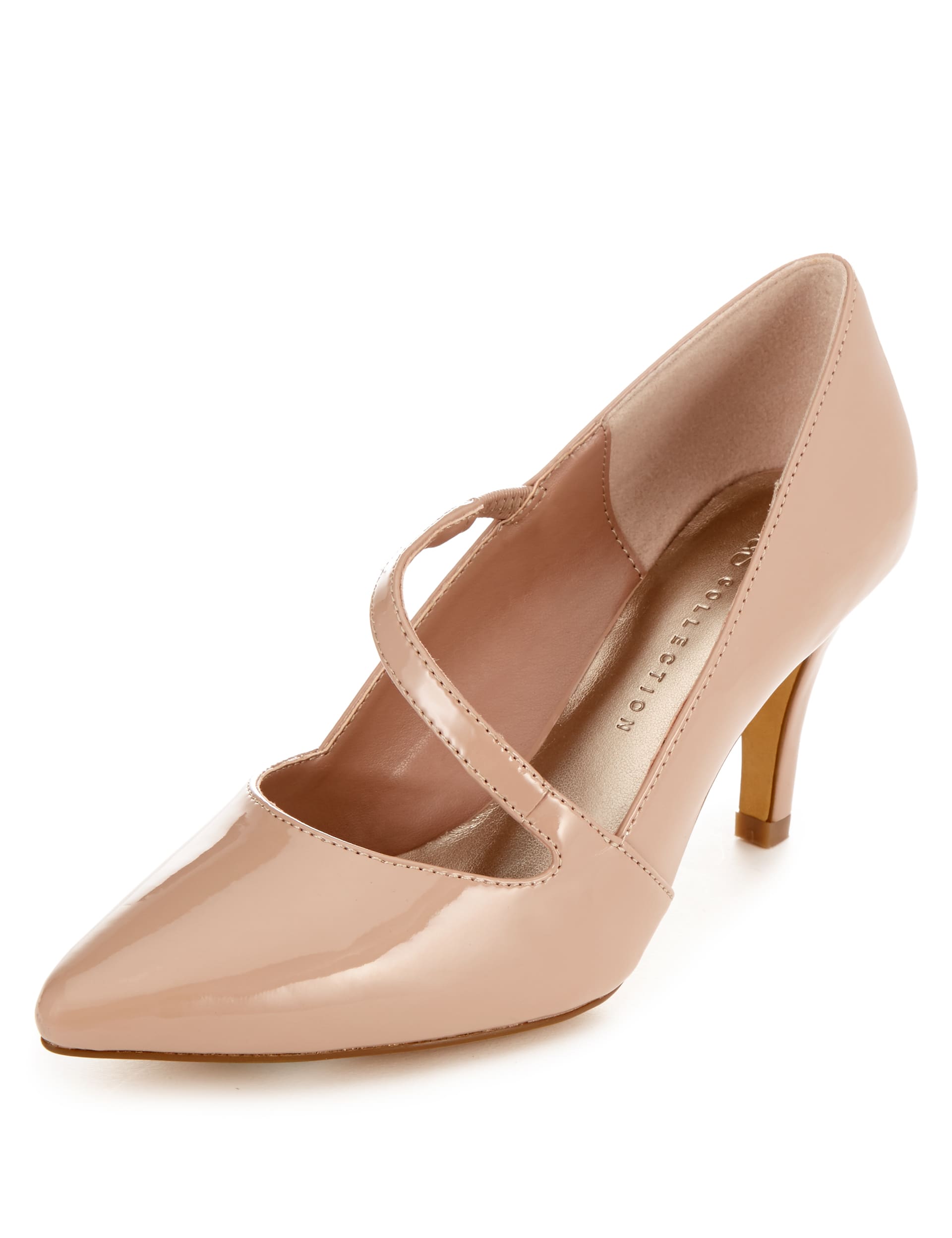 Asymmetric stiletto shoes