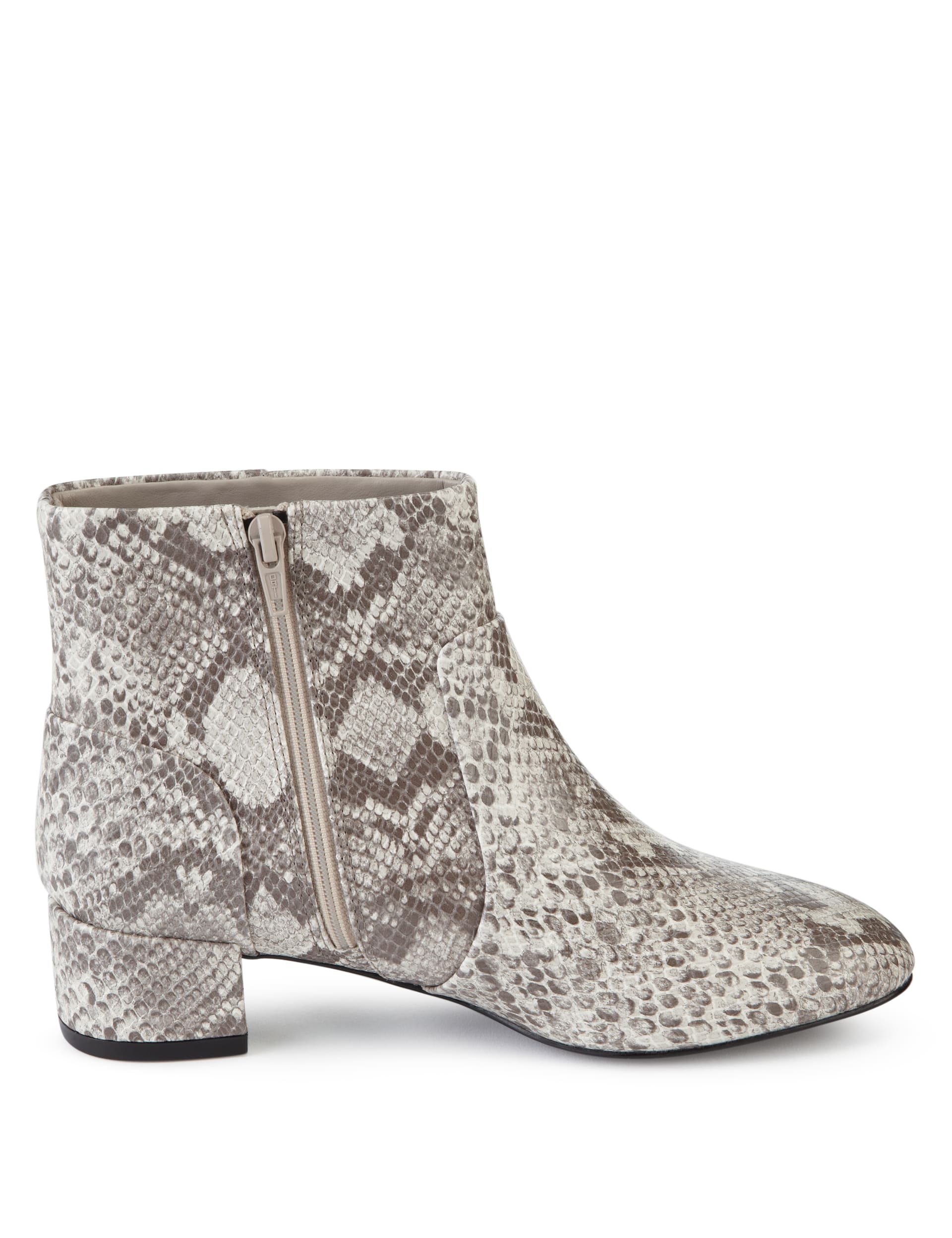 Faux Snakeskin Print Ankle Boots with Insolia® Image 2 of 5