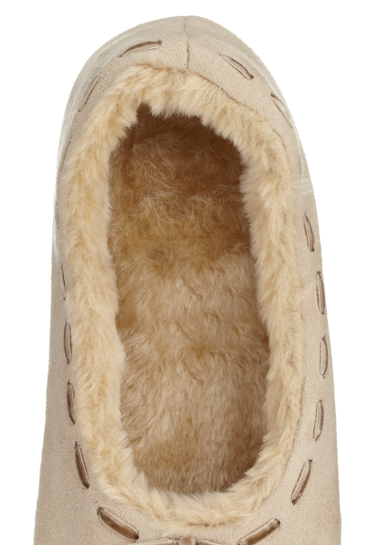 Faux Fur Ribbon Boot Slippers Image 2 of 5