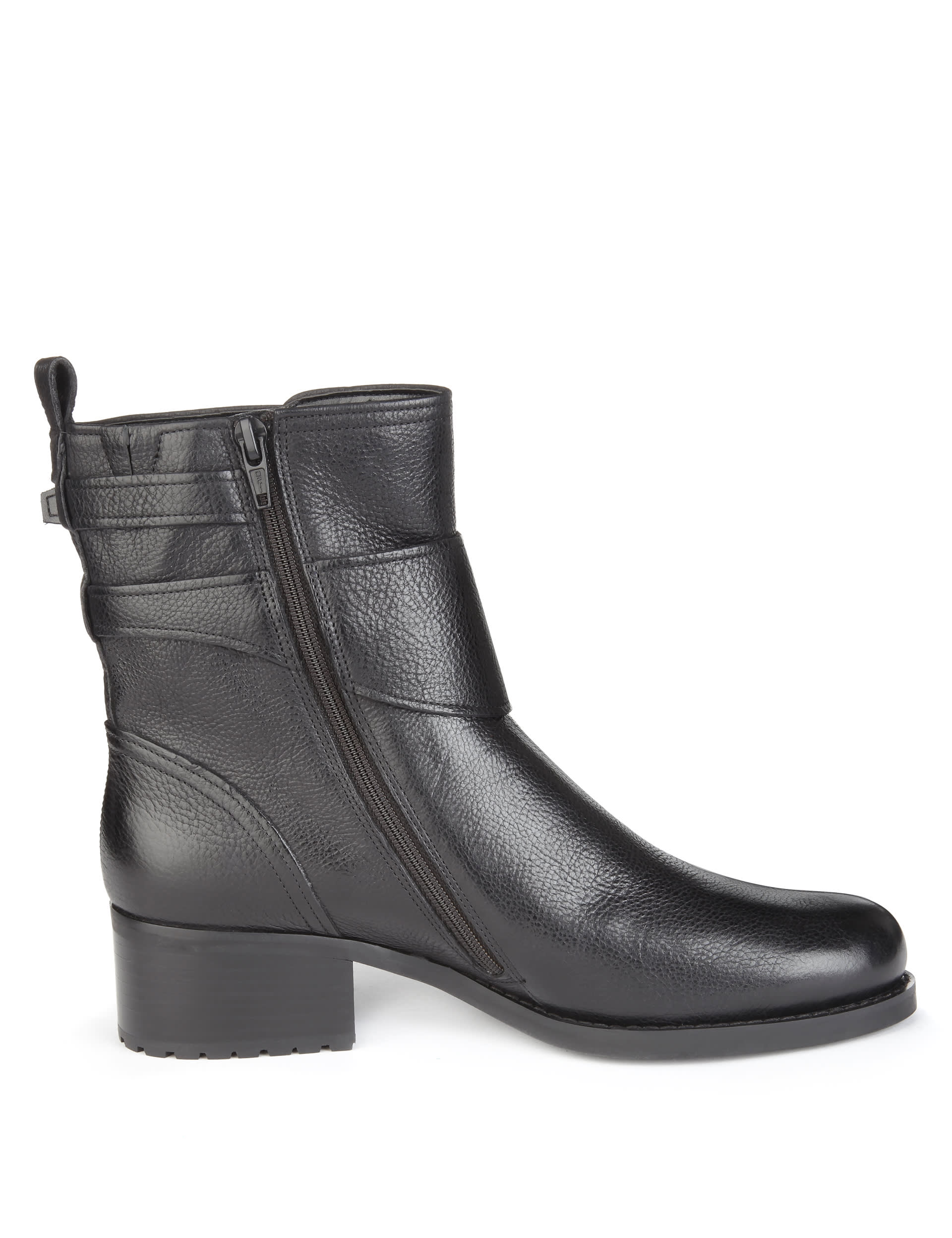 Leather Multiple Strap Biker Boots with Insolia Flex® Image 2 of 5