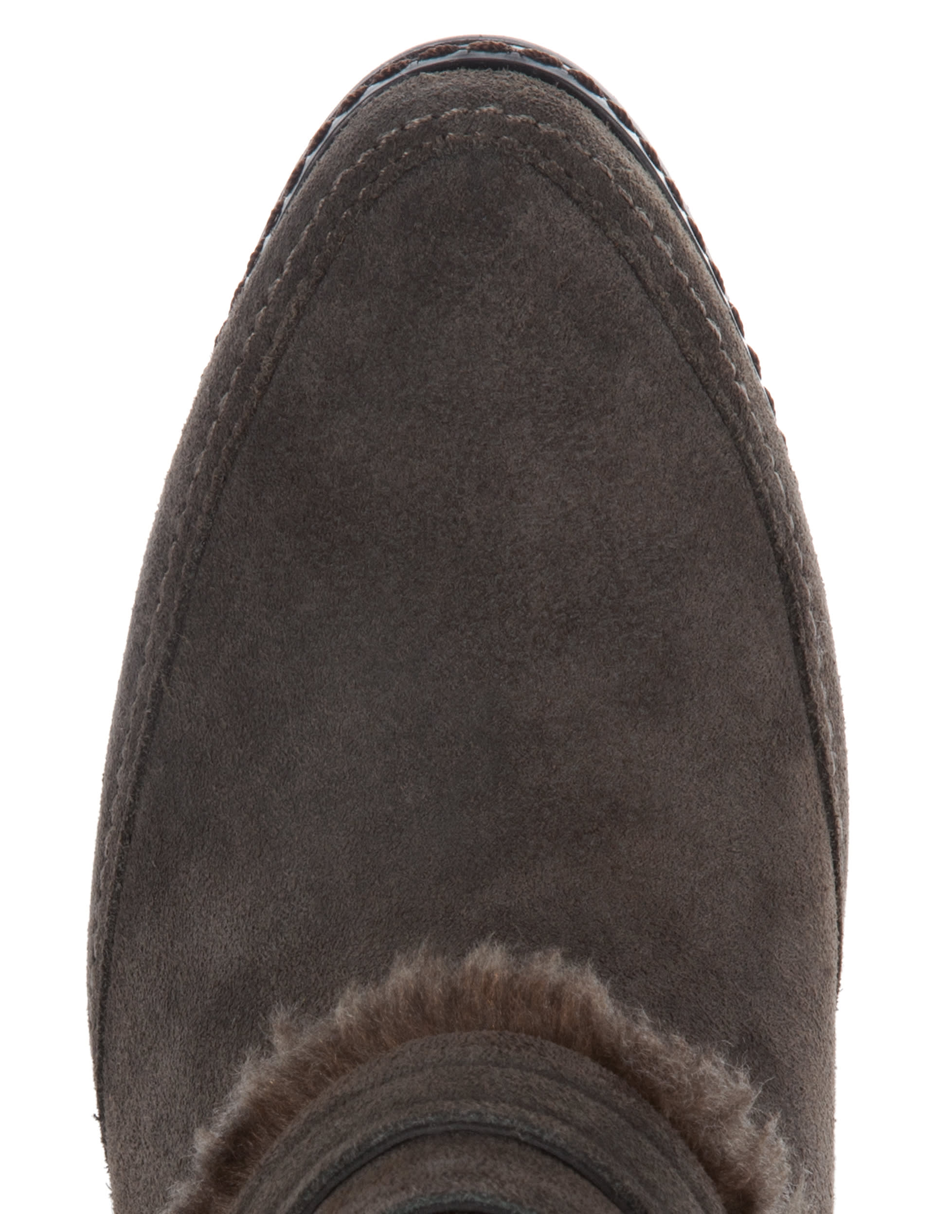 Suede Faux Fur Cuff Ankle Boots with Insolia® Image 2 of 5