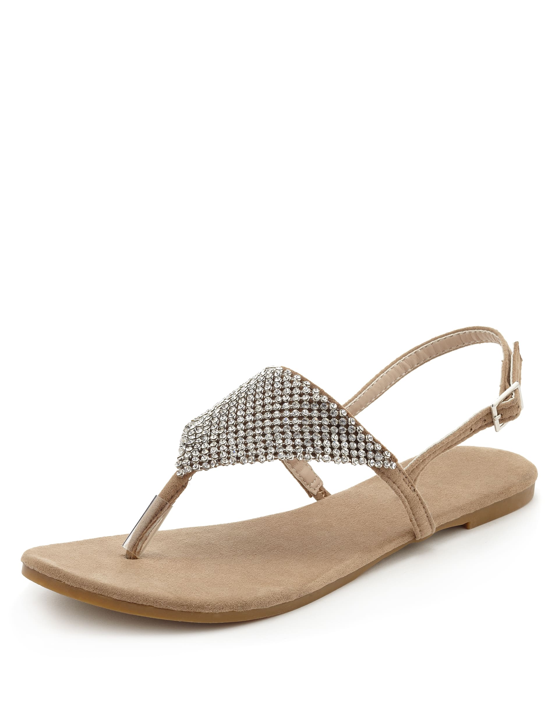 Toe Post Diamante Sandals M S Collection M S
