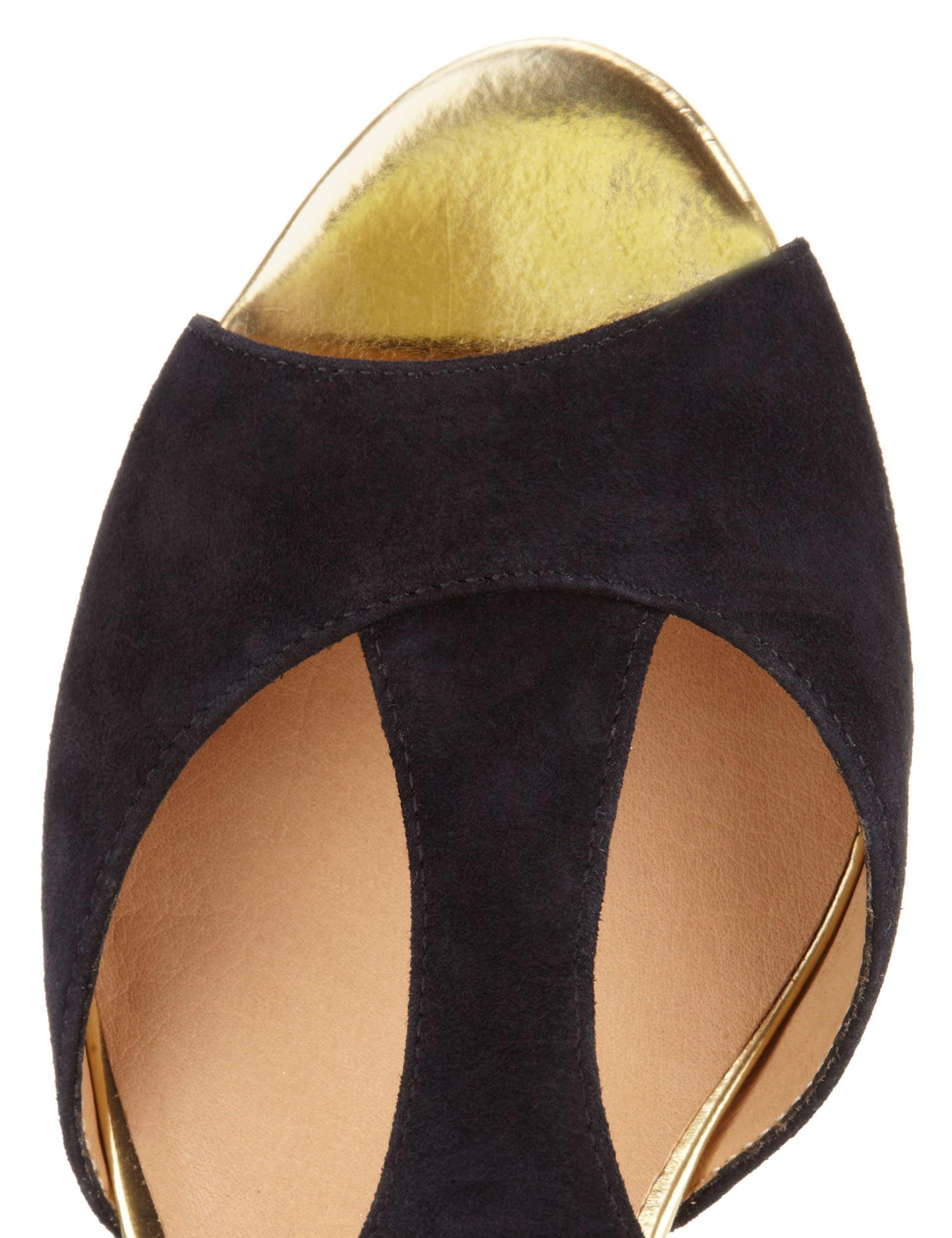 Suede T-Bar Wedge Sandals Image 2 of 4