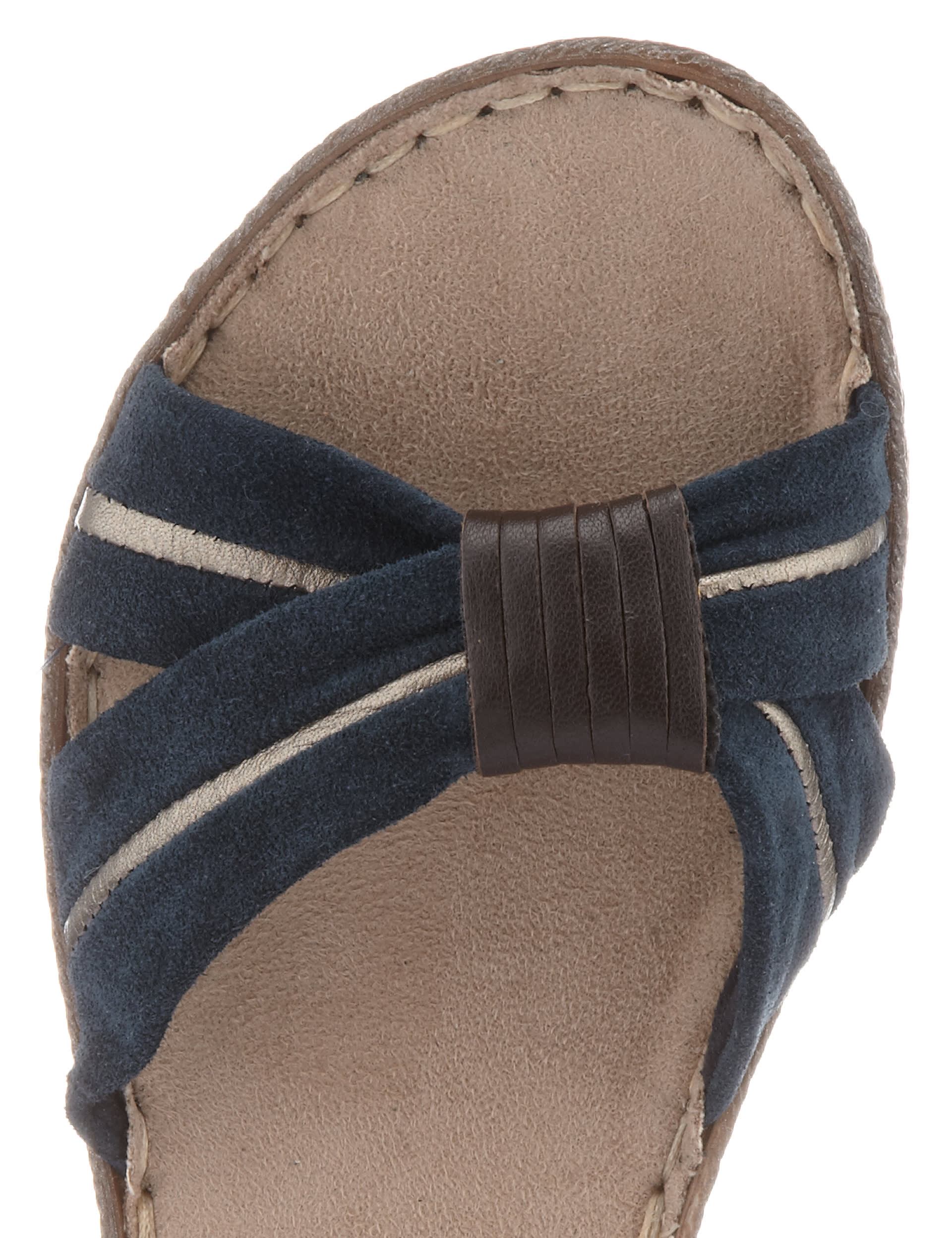 Suede Crossover Strap Sandals Image 2 of 4
