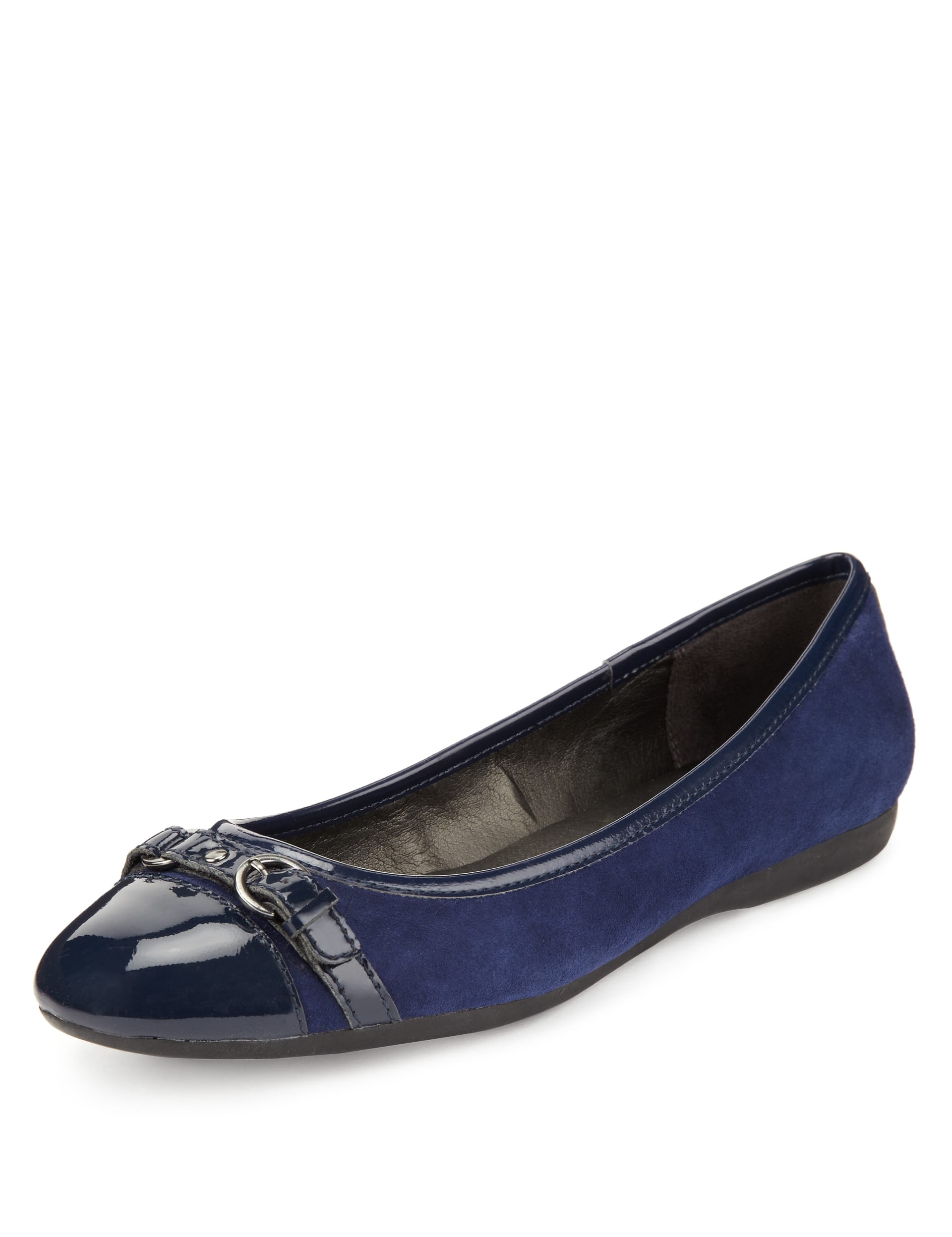 Toe Cap Buckle Pumps with Stain Away™ Image 2 of 5
