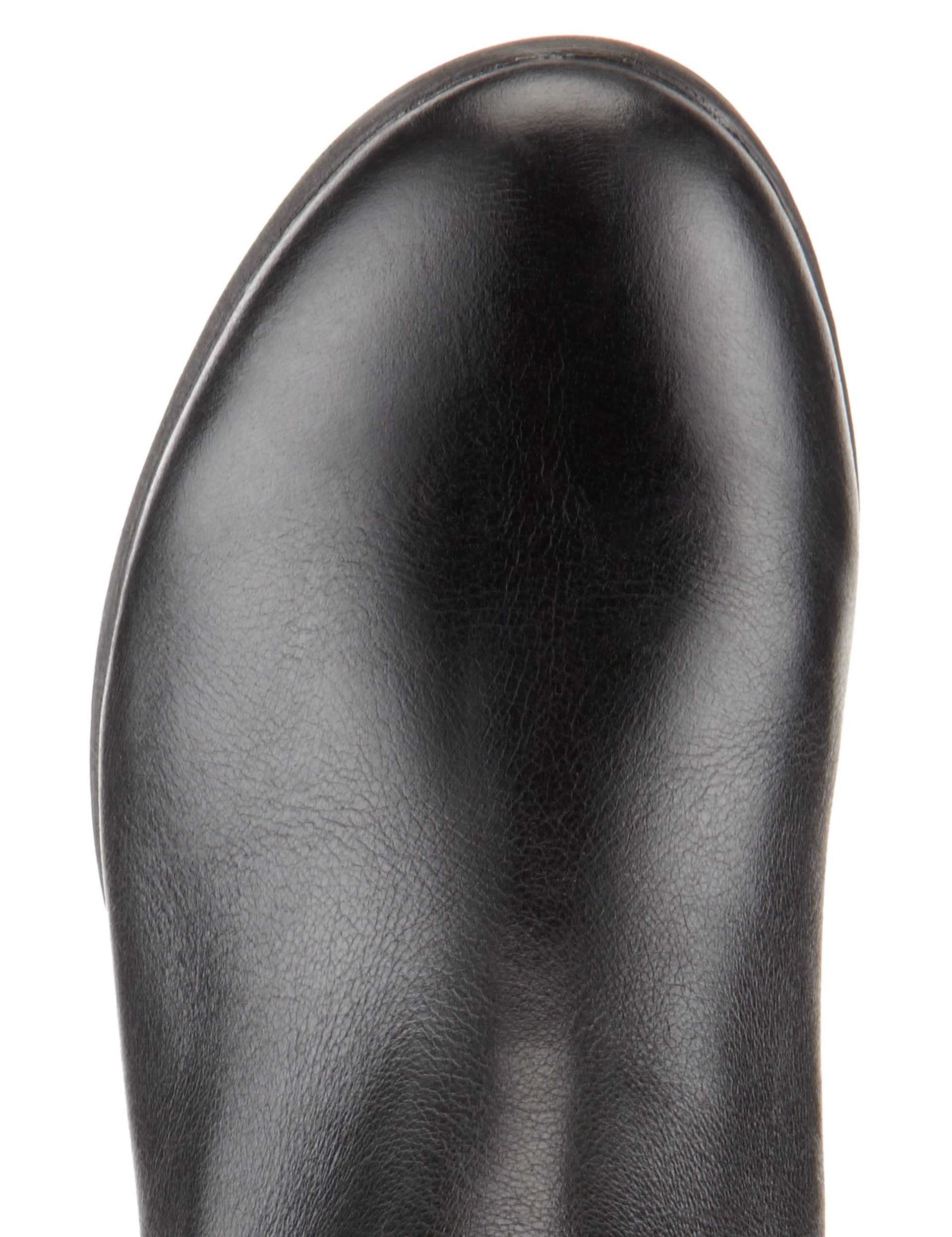 Leather Wedge Heel Knee Boots with Stretch Zip | Footglove