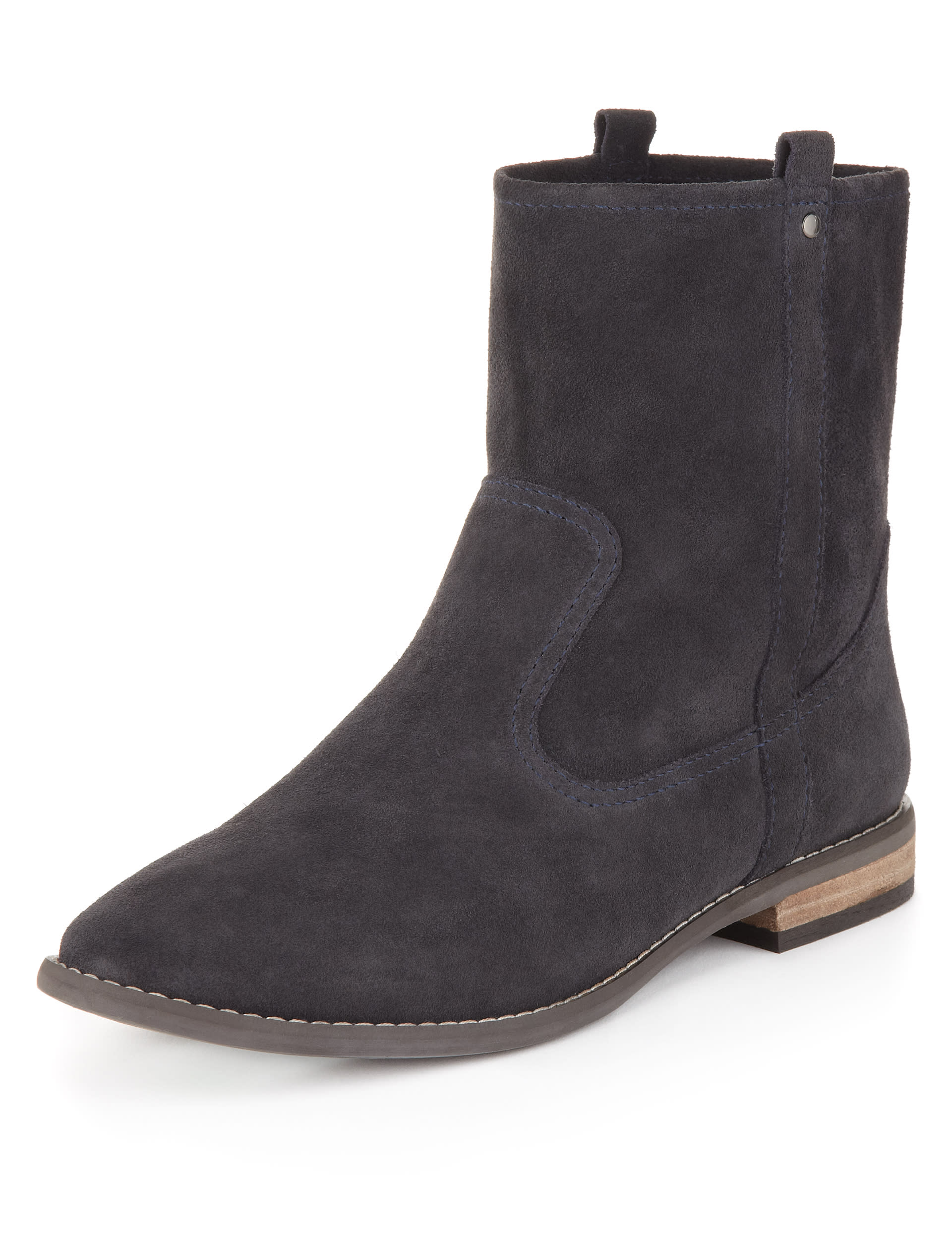 Suede Slouch Ankle Boots with Insolia Flex Indigo Collection M S