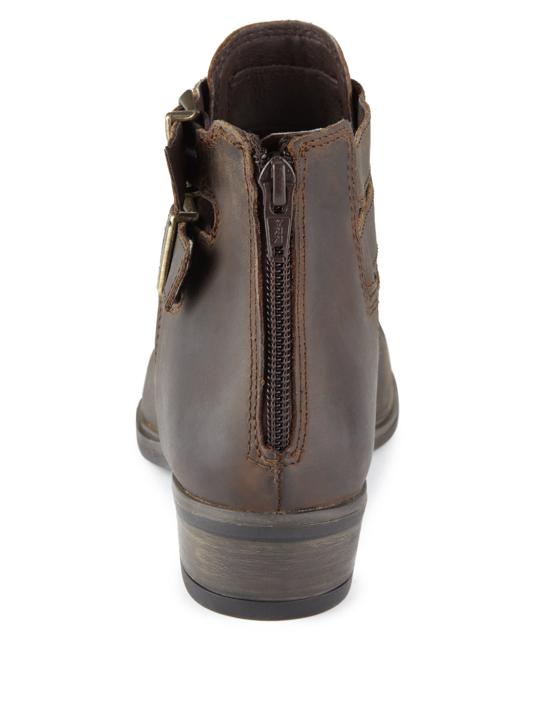 Leather Twin Buckle Boots with Insolia Flex® Image 2 of 4