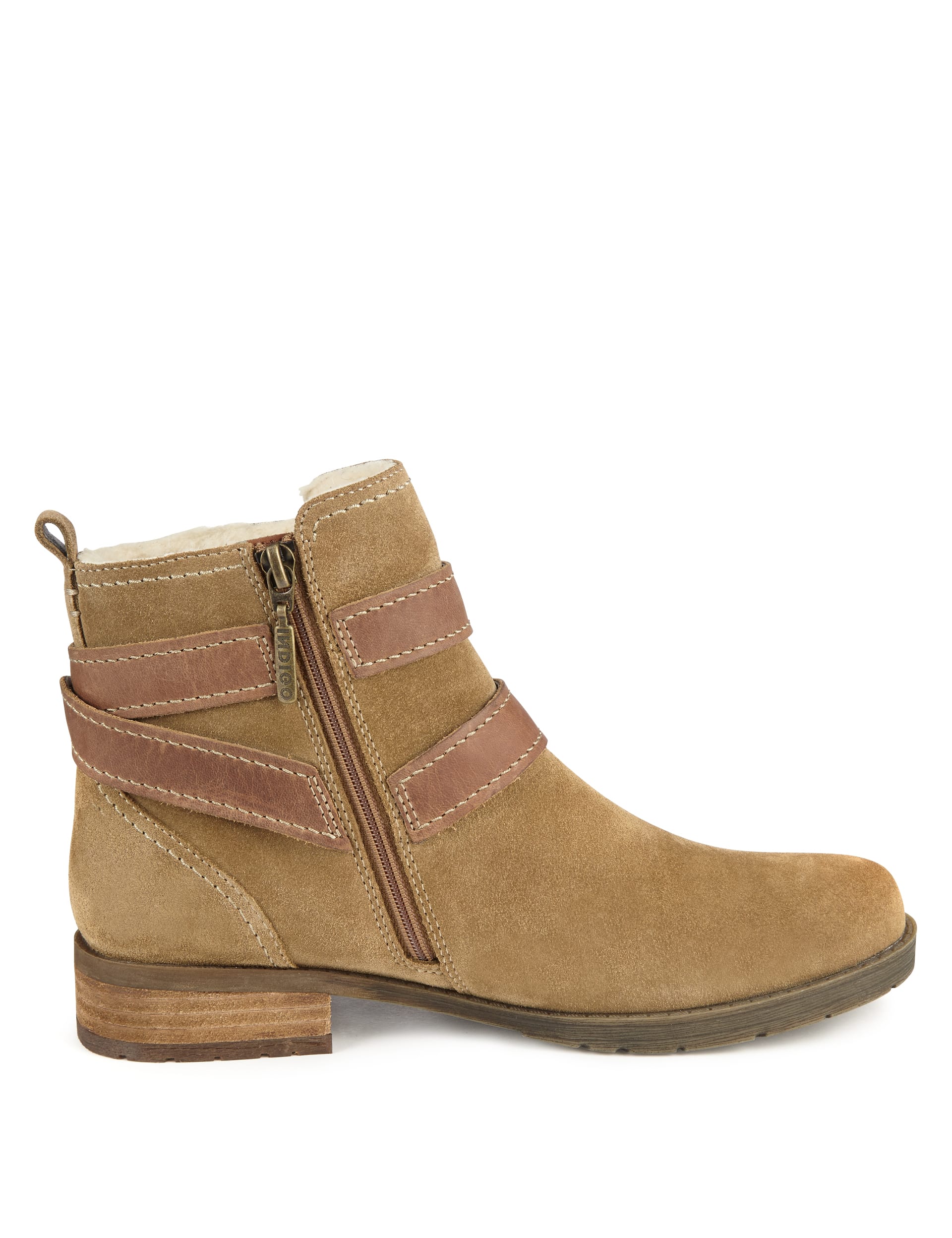Stain Away™ Suede Biker Boots with Insolia Flex® Image 2 of 5