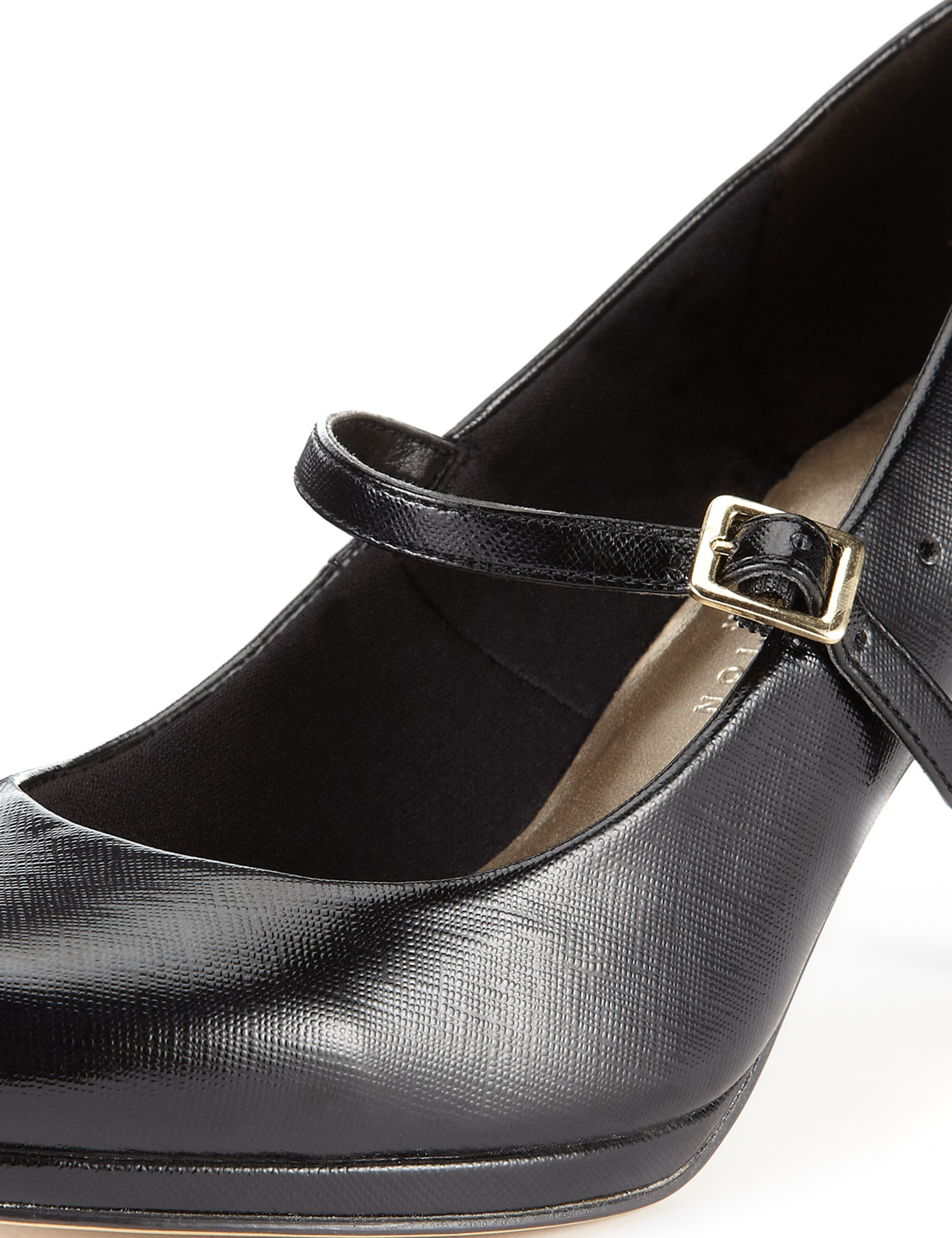 Wide Fit Platform Stiletto Heel Court Shoes with Insolia® Image 2 of 4