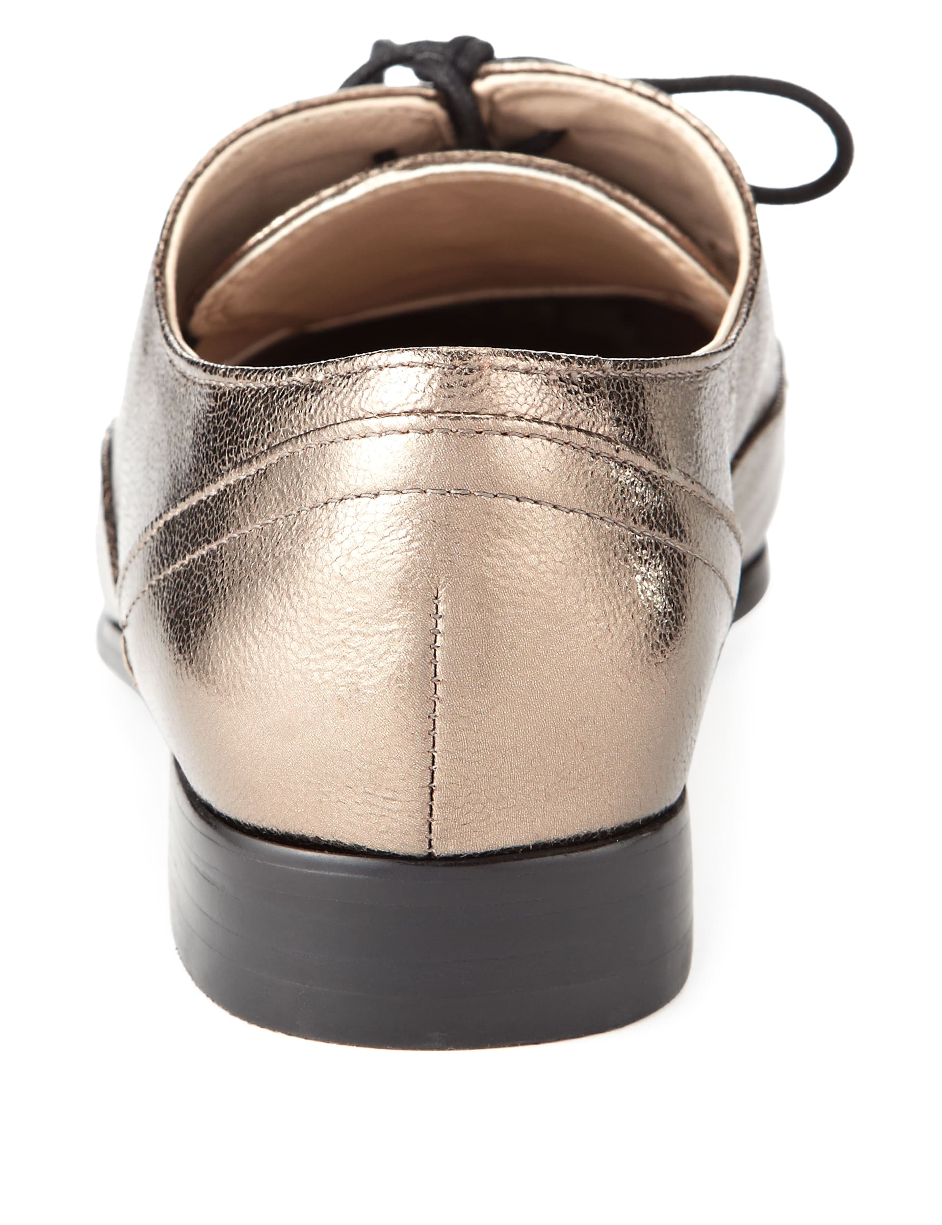 Twiggy for M&S Collection Leather Lace Up Brogue Shoes with Insolia Flex® Image 2 of 4