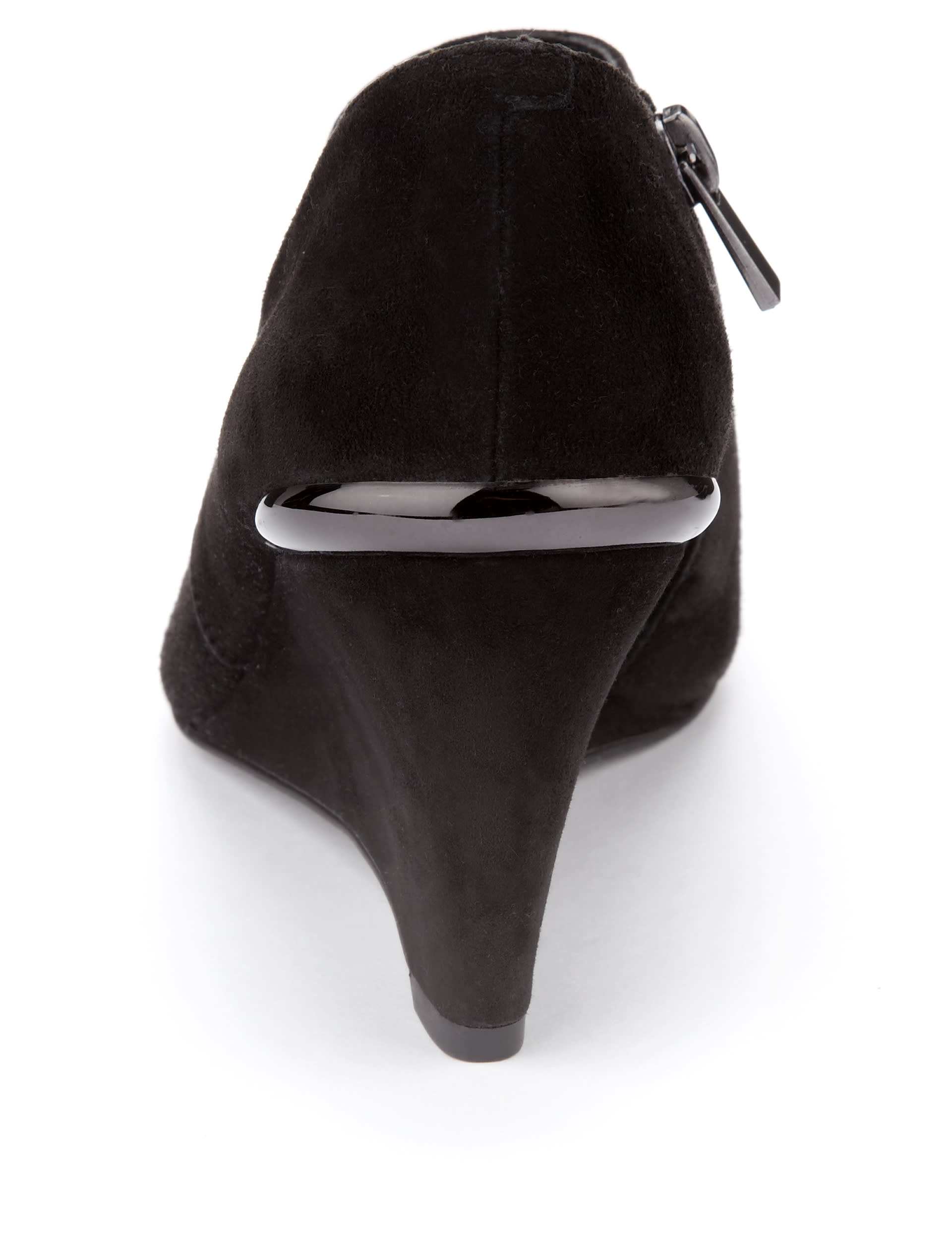 Suede Wedge Shoe Boots with Stainaway™ Image 2 of 5