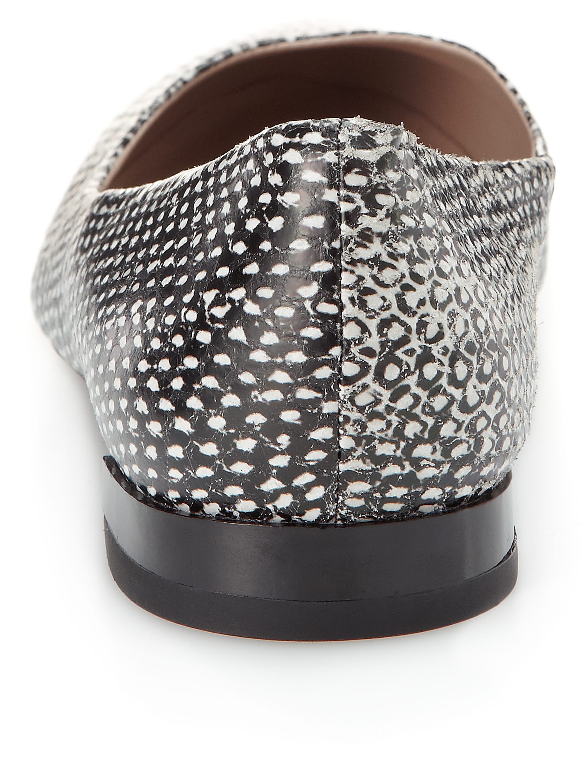 Leather Almond Toe Pumps Image 2 of 4