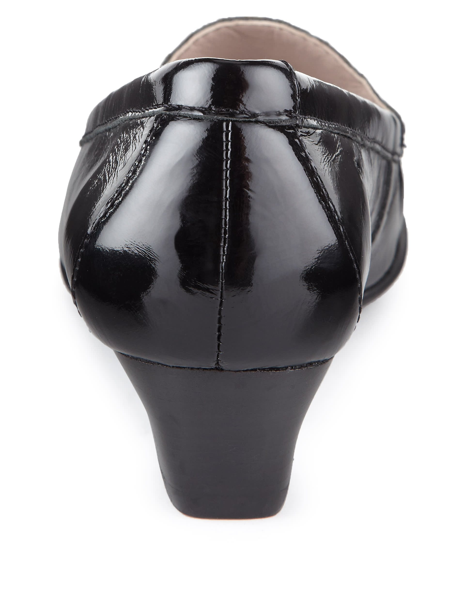 Leather Heeled Loafer Image 2 of 4