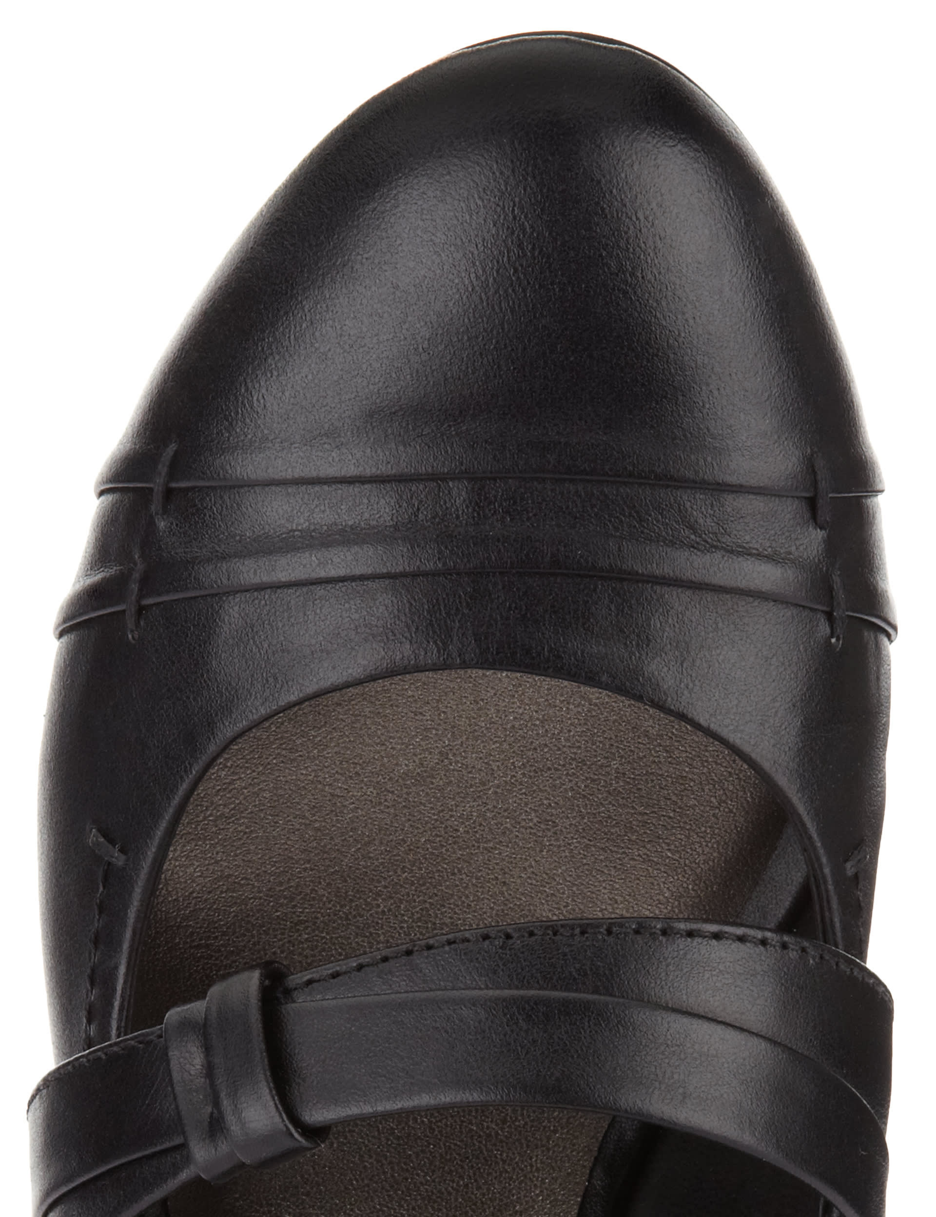Leather Wide Fit Dolly Court Shoes Image 2 of 4