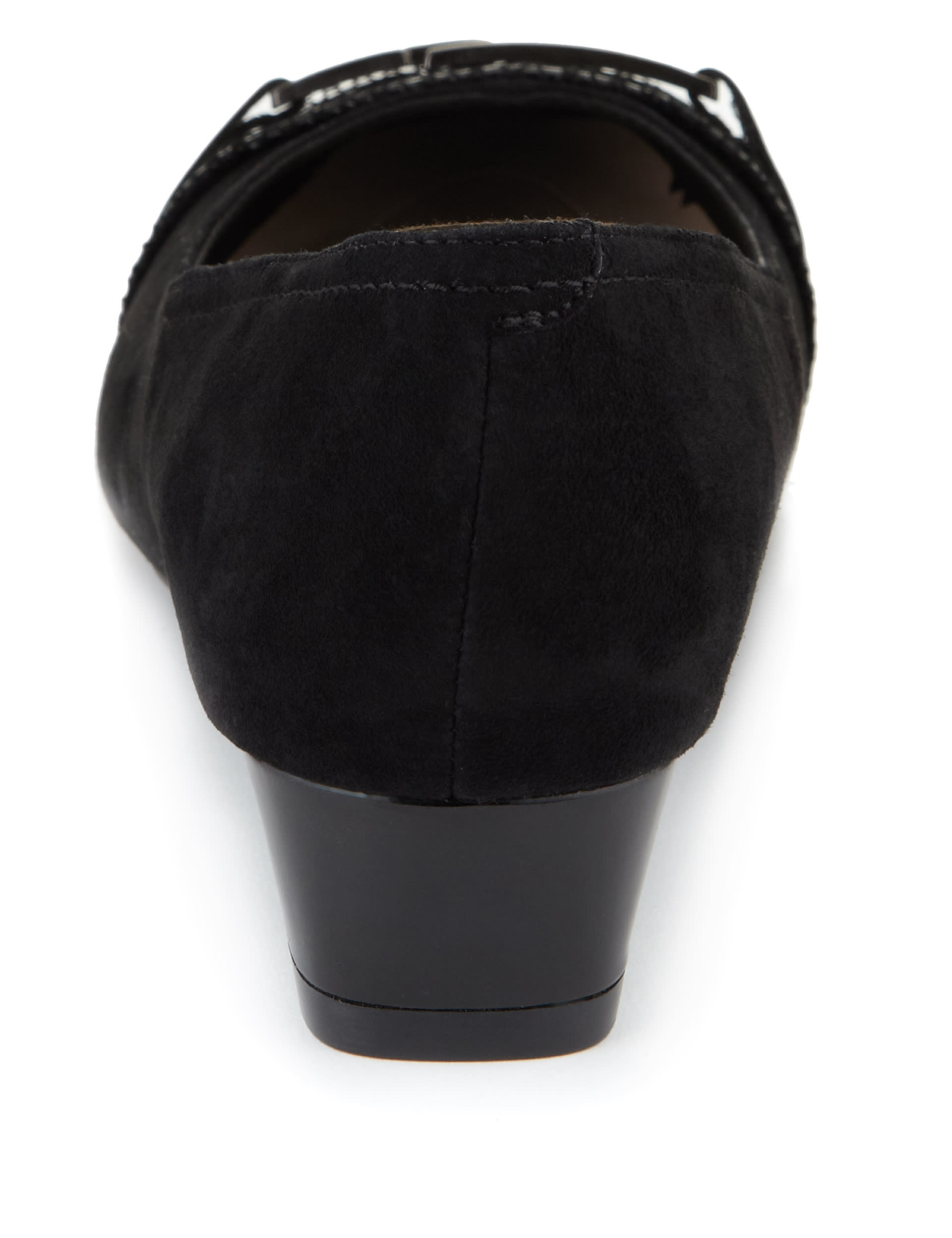 Suede Wide Fit Court Shoes with Stain Away™ Image 2 of 4