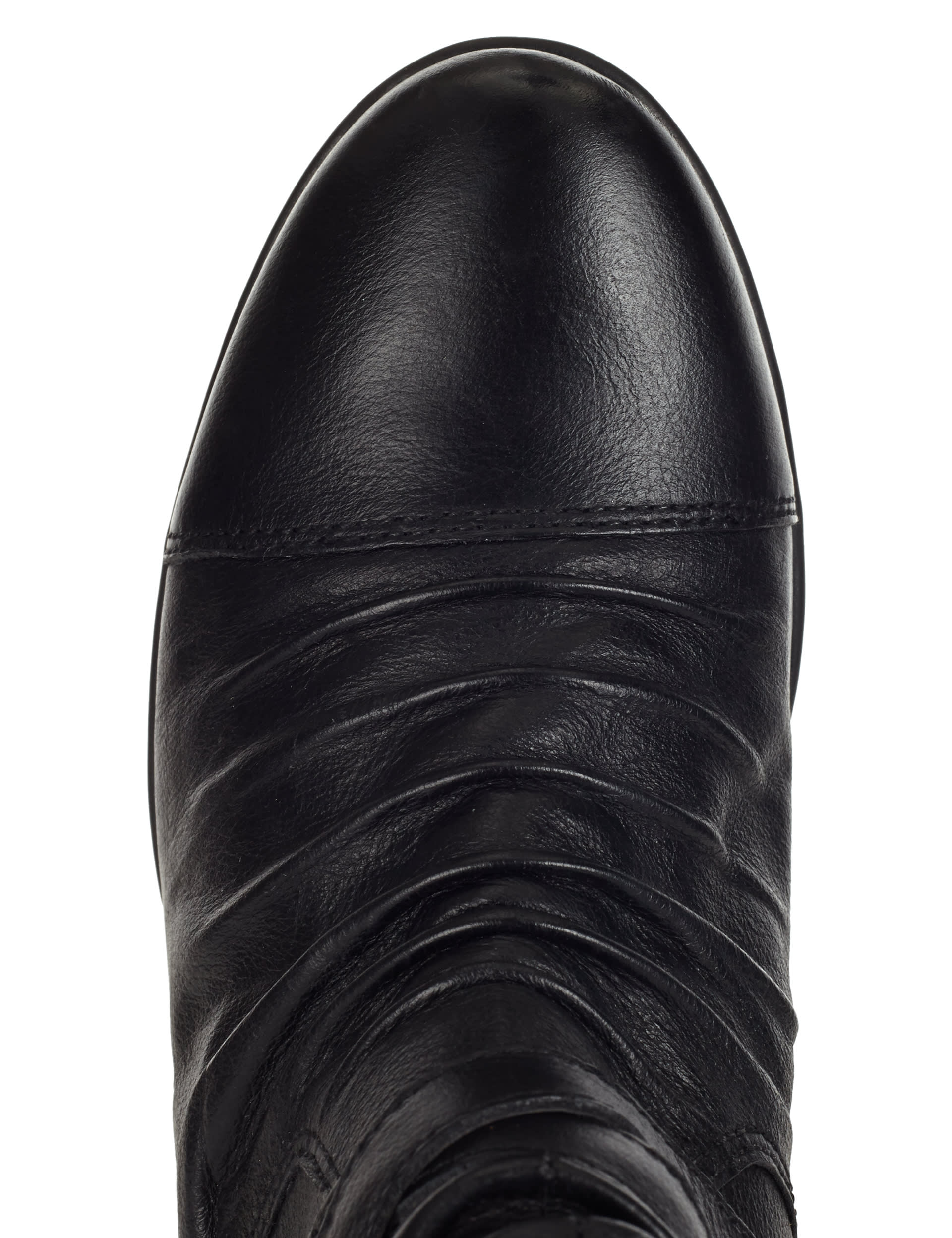 Leather Ruched Stud Boots Image 2 of 4