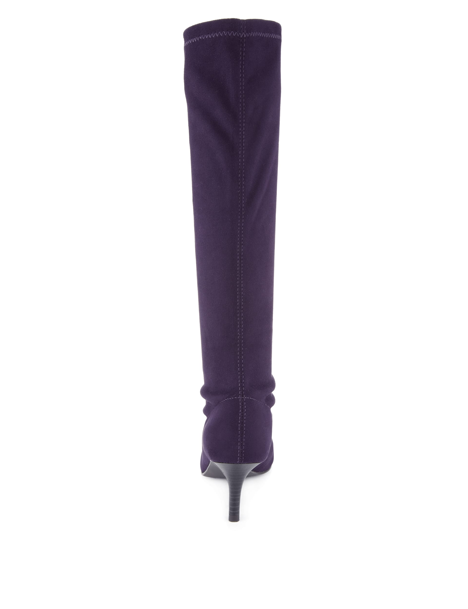 Faux Suede Long Stretch Almond Toe Boots with Insolia® Image 2 of 4