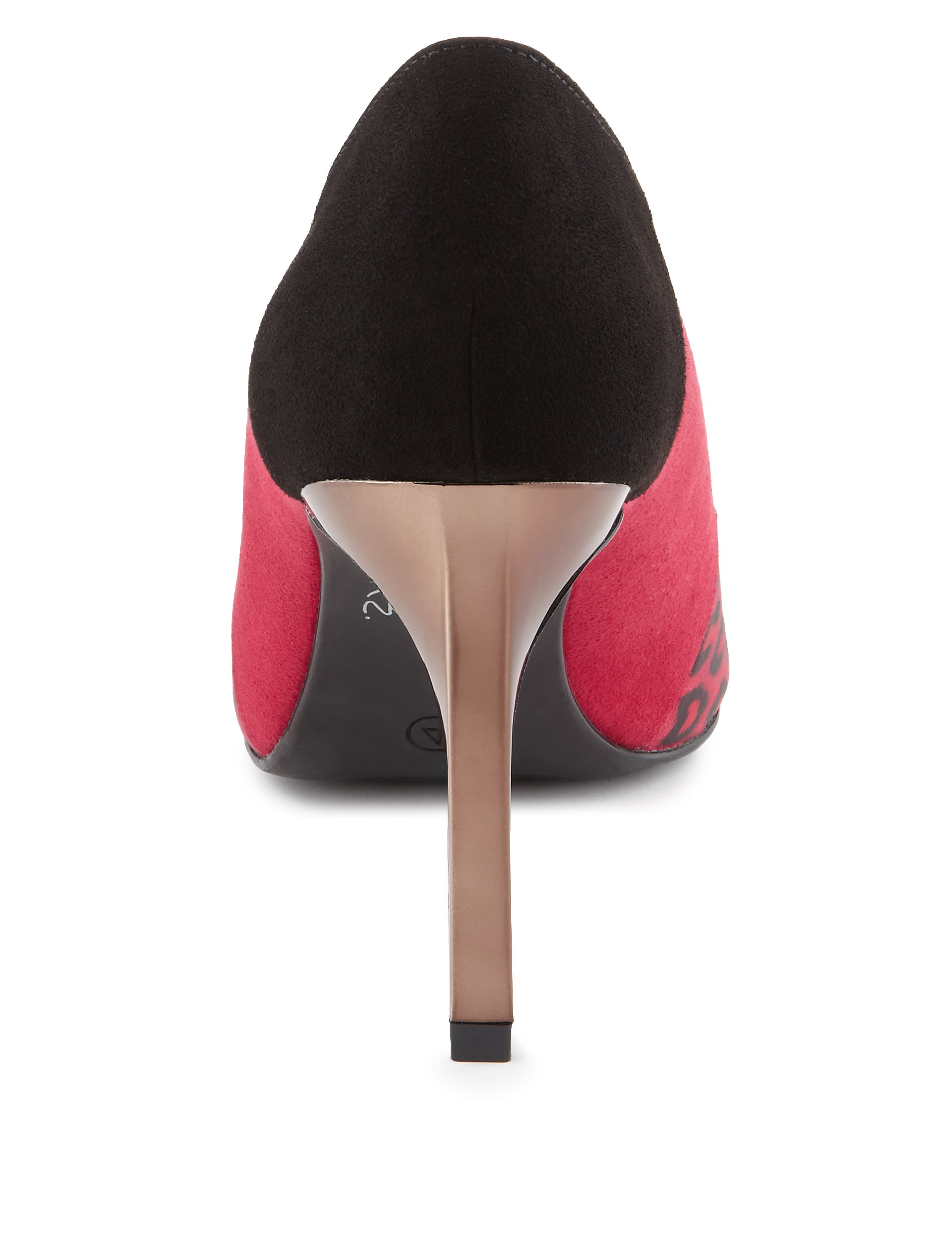 Animal Print Stiletto Metal Heel Court Shoes with Insolia® Image 2 of 3