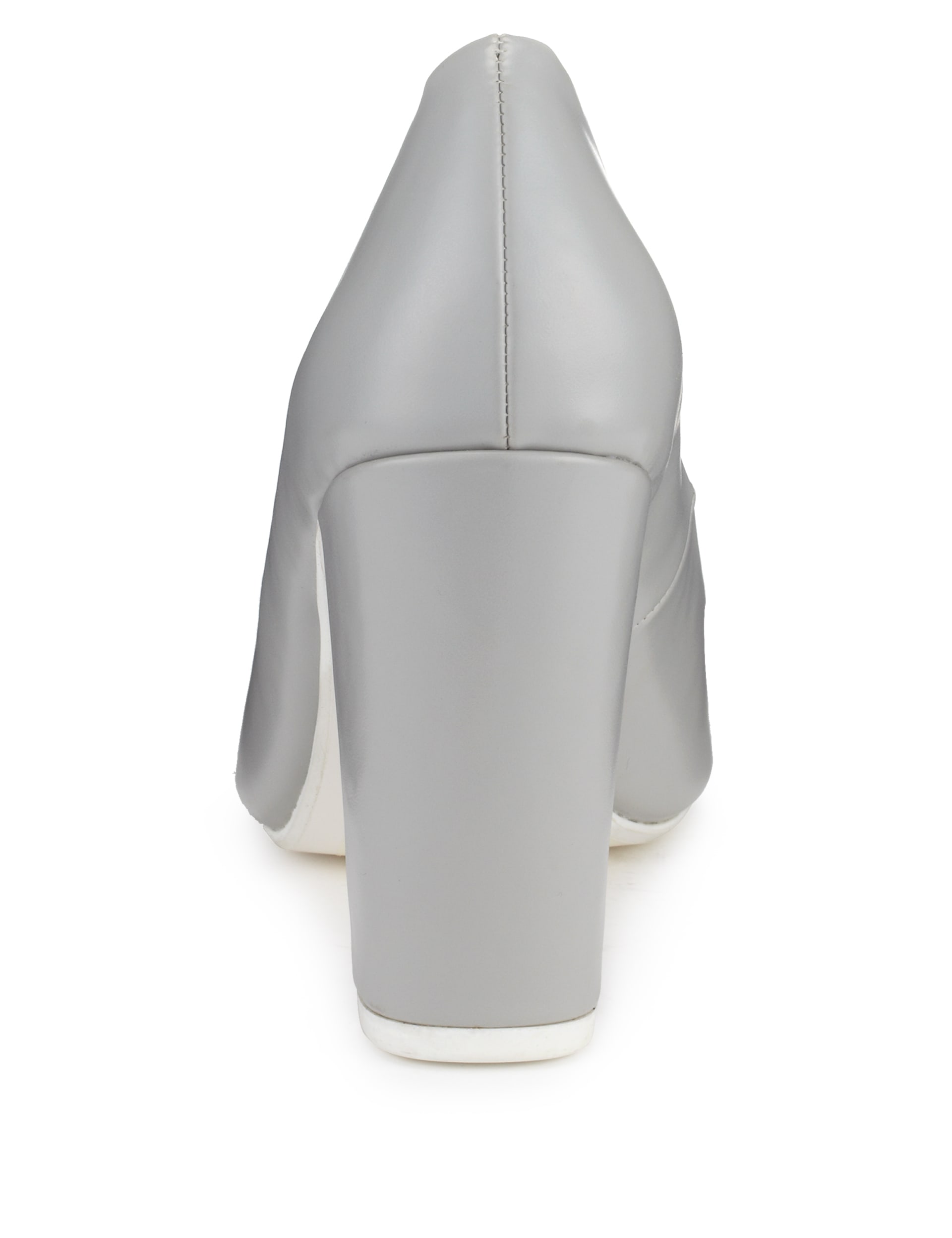 Pointed Toe Angular Heel Blocky Court Shoes with Insolia® Image 2 of 3