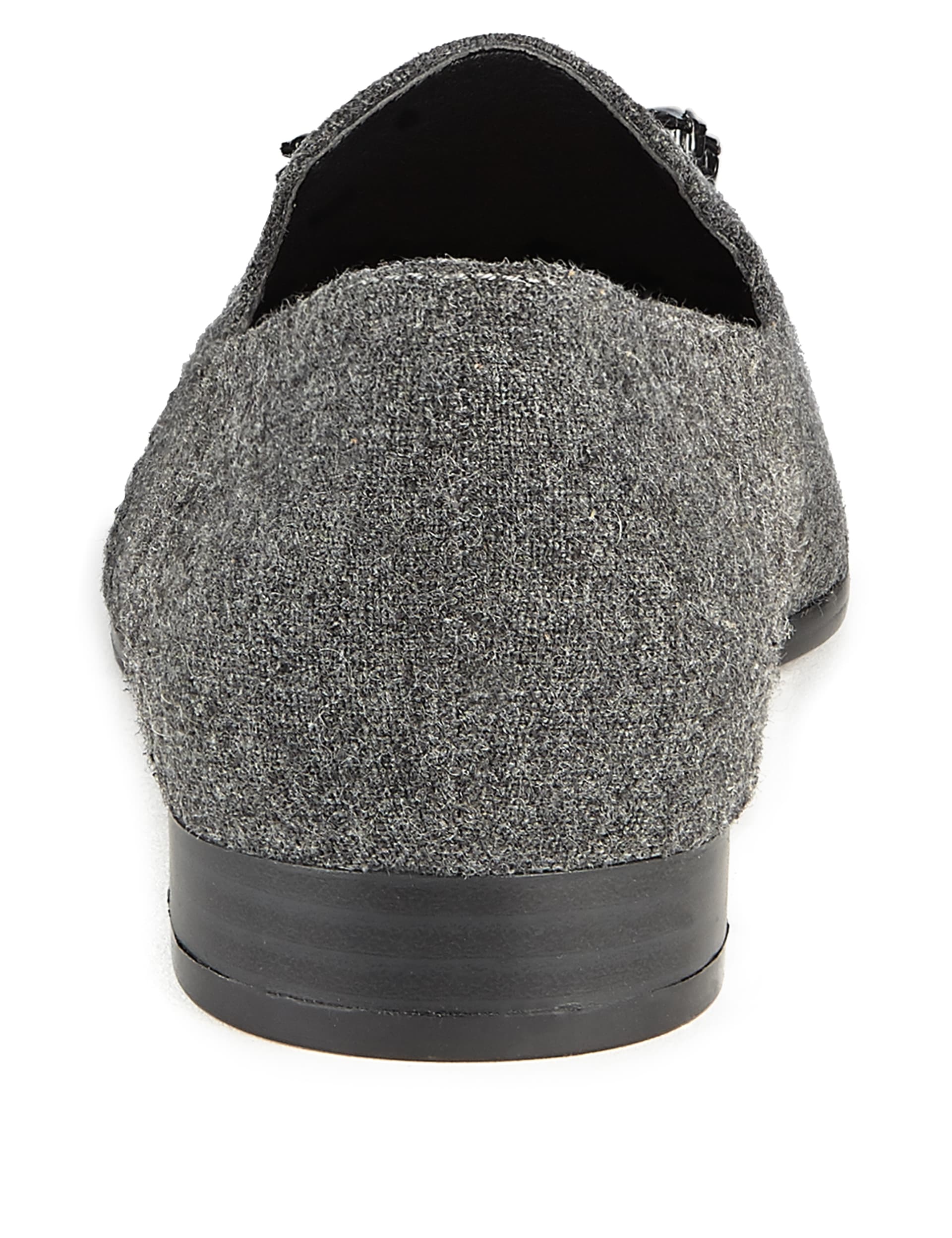 Gem Embellished Pointed Toe Flat Loafers with Insolia Flex® Image 2 of 4