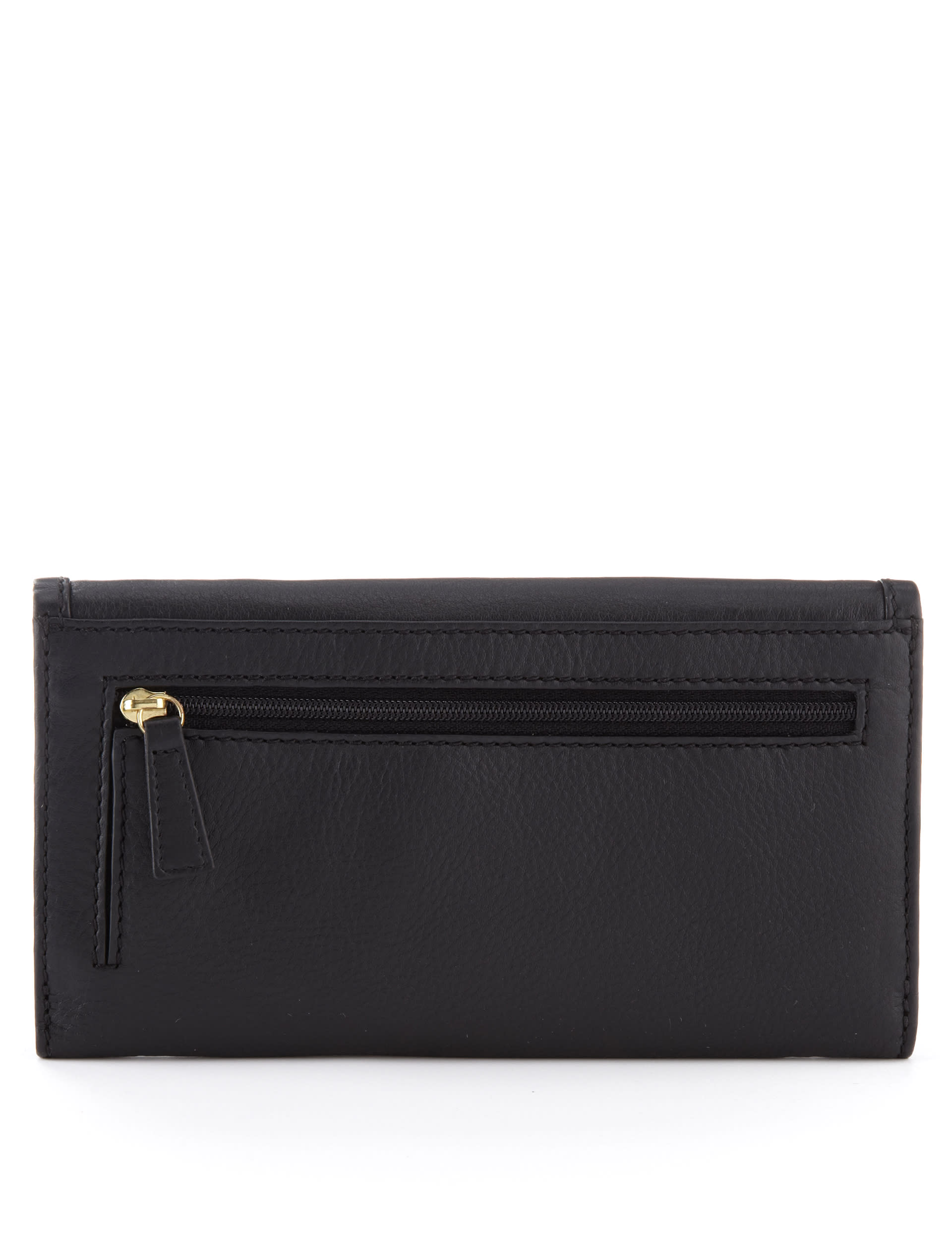 Leather Metal Bow Envelope Purse Image 2 of 5
