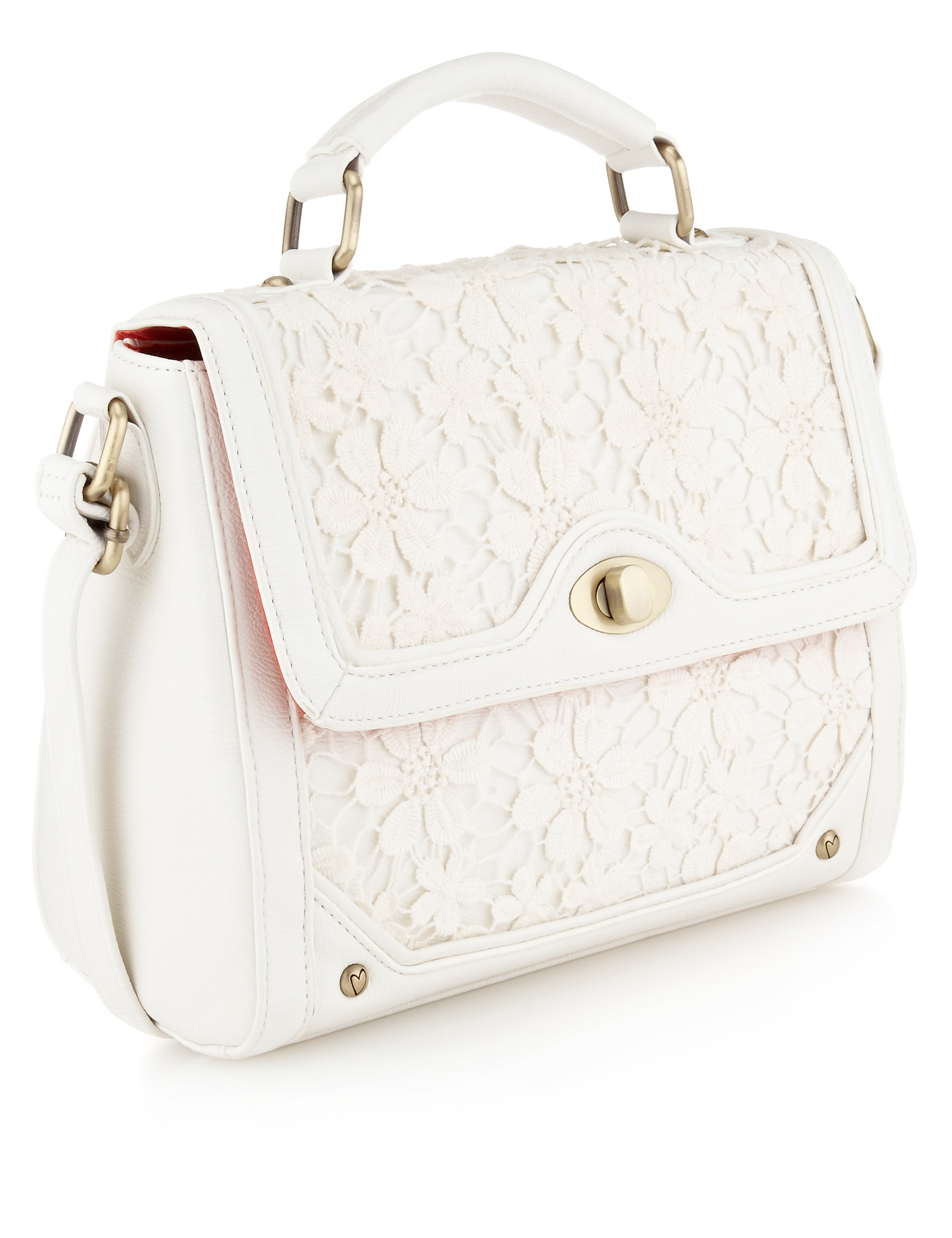 Floral Lace Grab Tote Bag Image 2 of 6