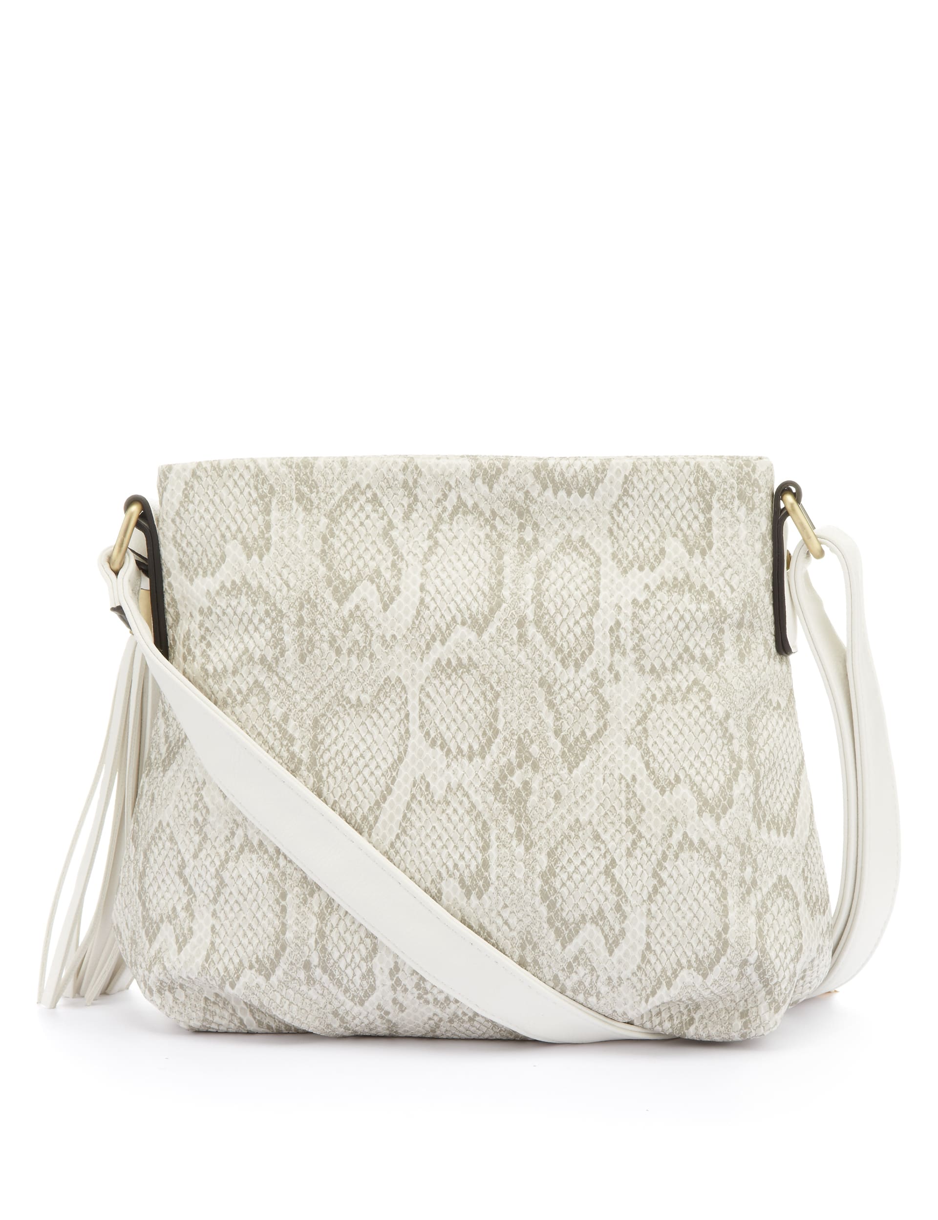 Faux Snakeskin Cross-Body Bag Image 2 of 6