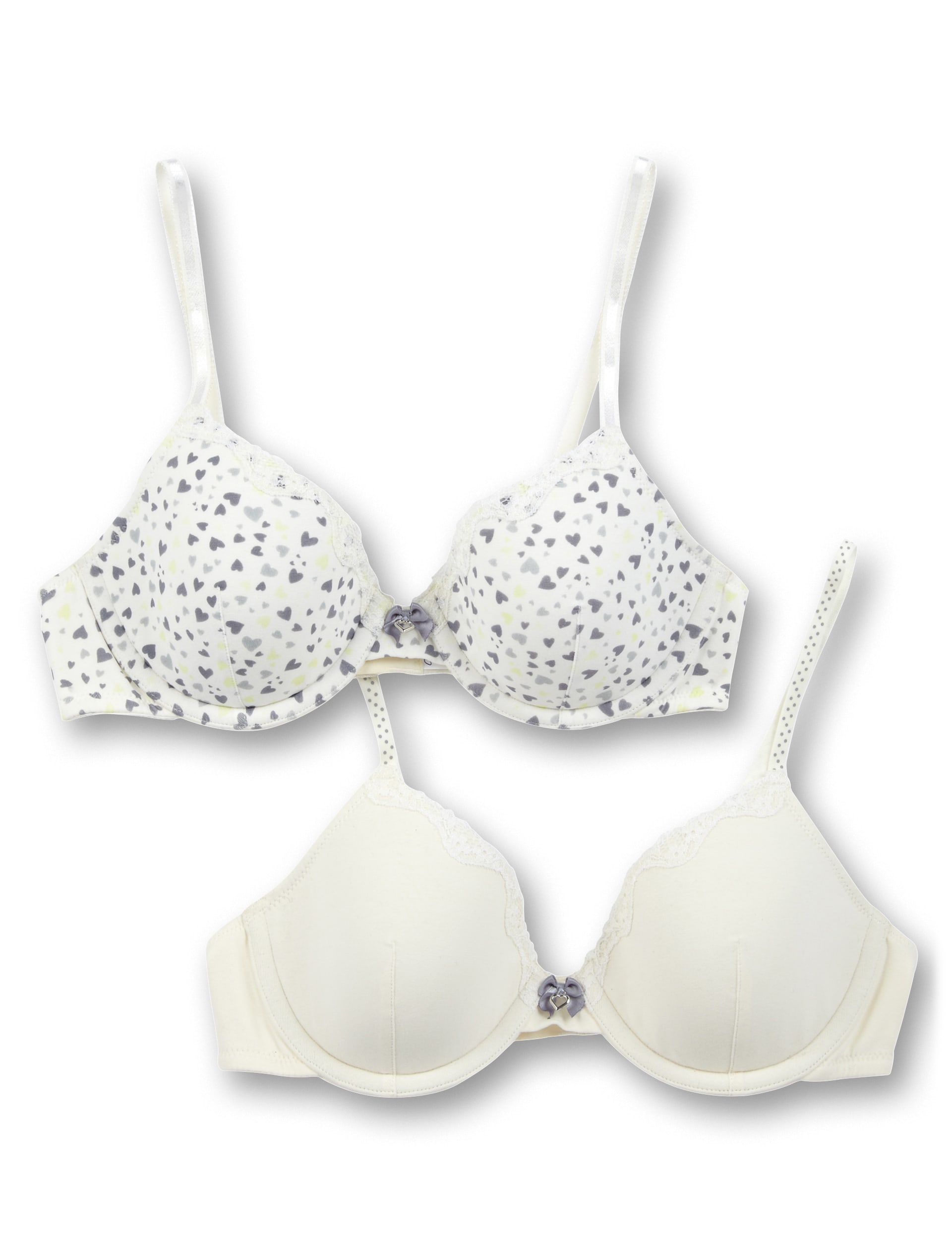 2 Pack Cotton Rich Moulded Underwired Assorted Bras Image 1 of 1