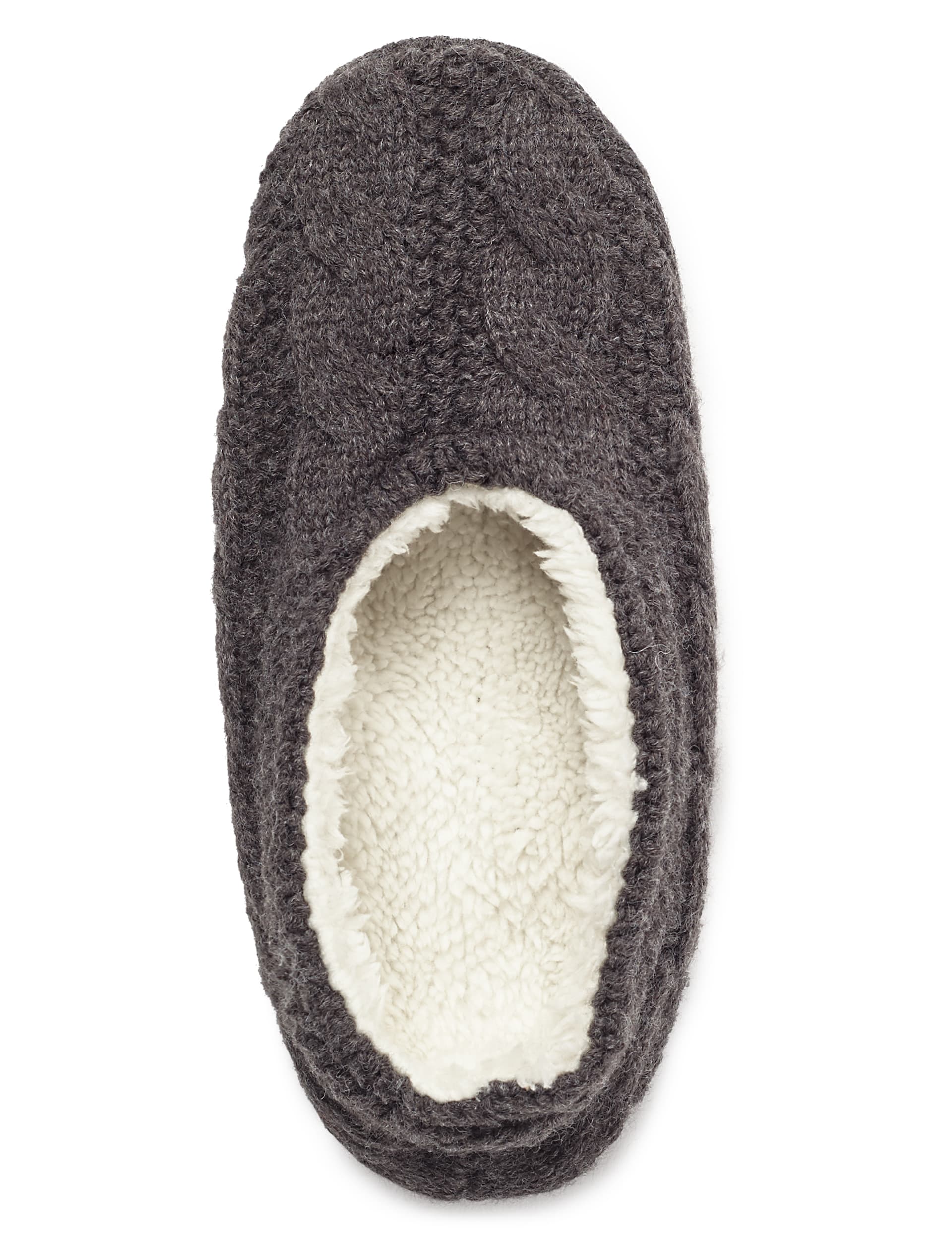 Cable Knit Ballet Slippers Image 1 of 2