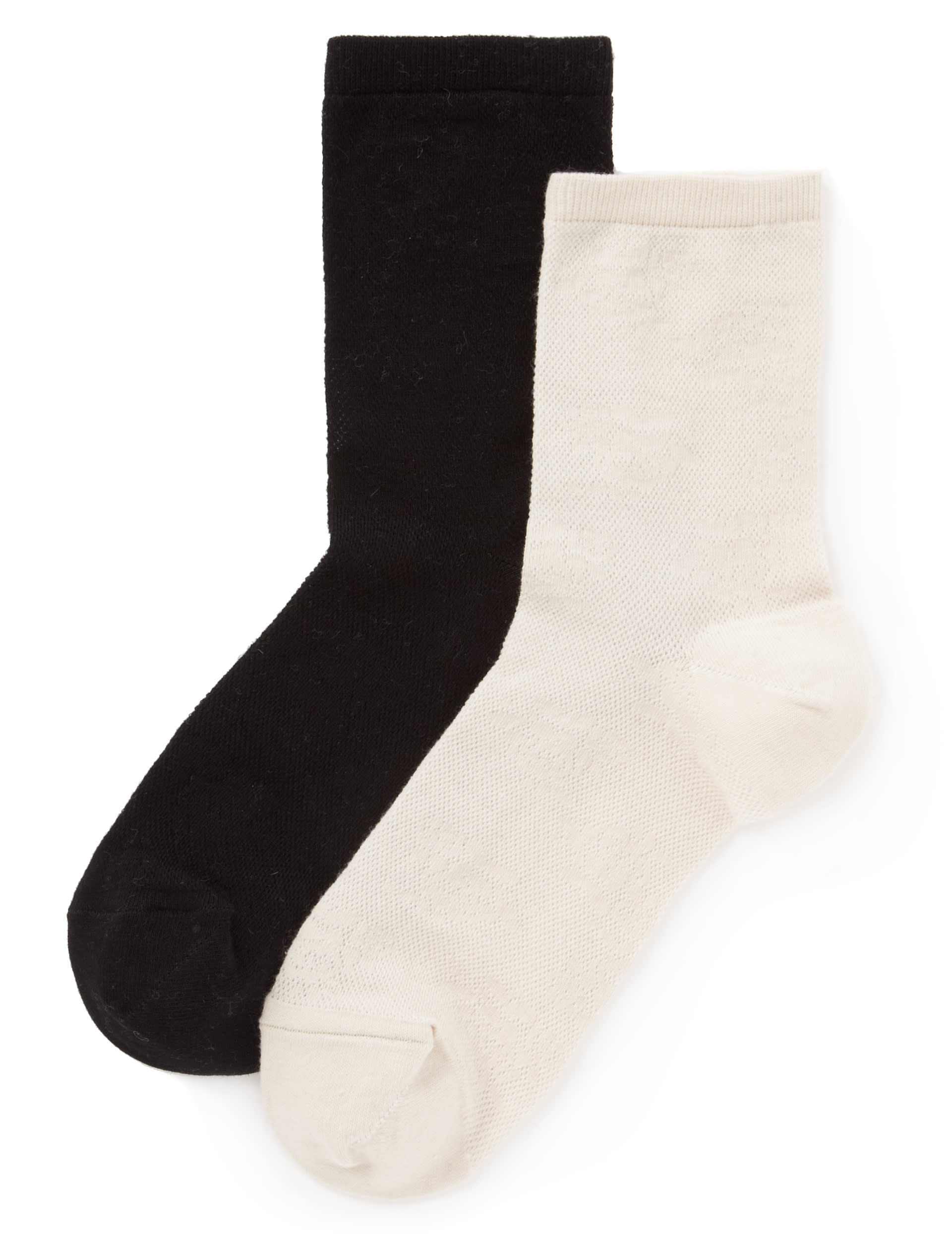 2 Pair Pack Floral Lace Socks Image 1 of 1